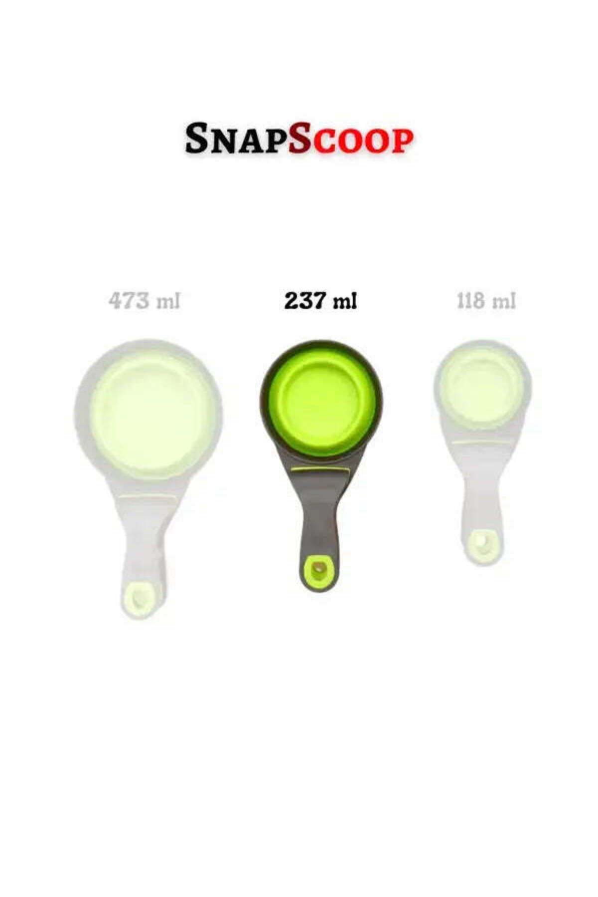DaduMla SnapScoop Mandallı ve Katlanan Silikon Mama Kepçesi - 237 ml