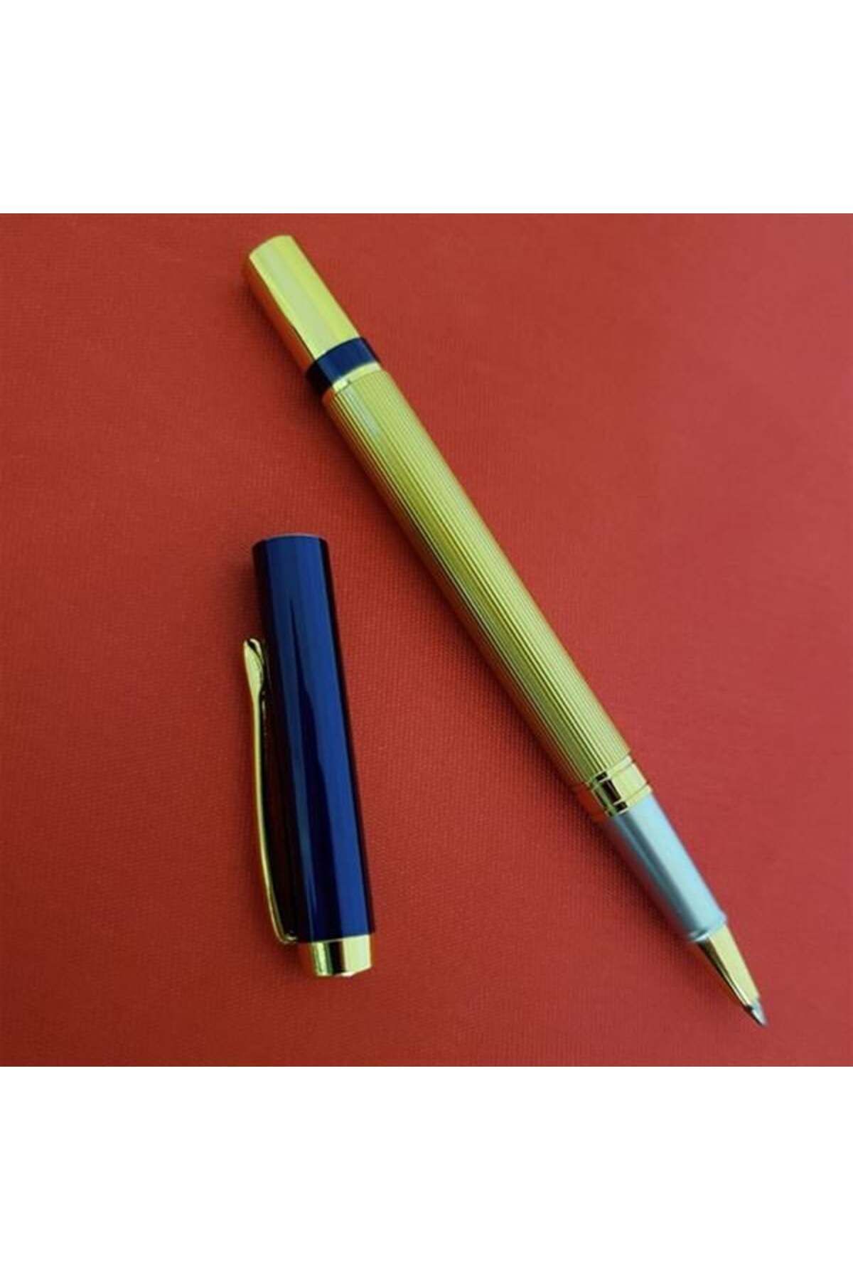 OEM Kutulu Lacivert Gold Tasarım Roller Kalem