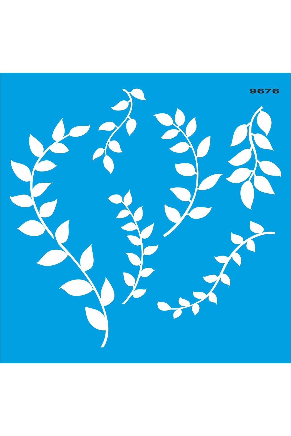StencilSepeti Sarmaşıklar - Stencil Boyama Şablonu