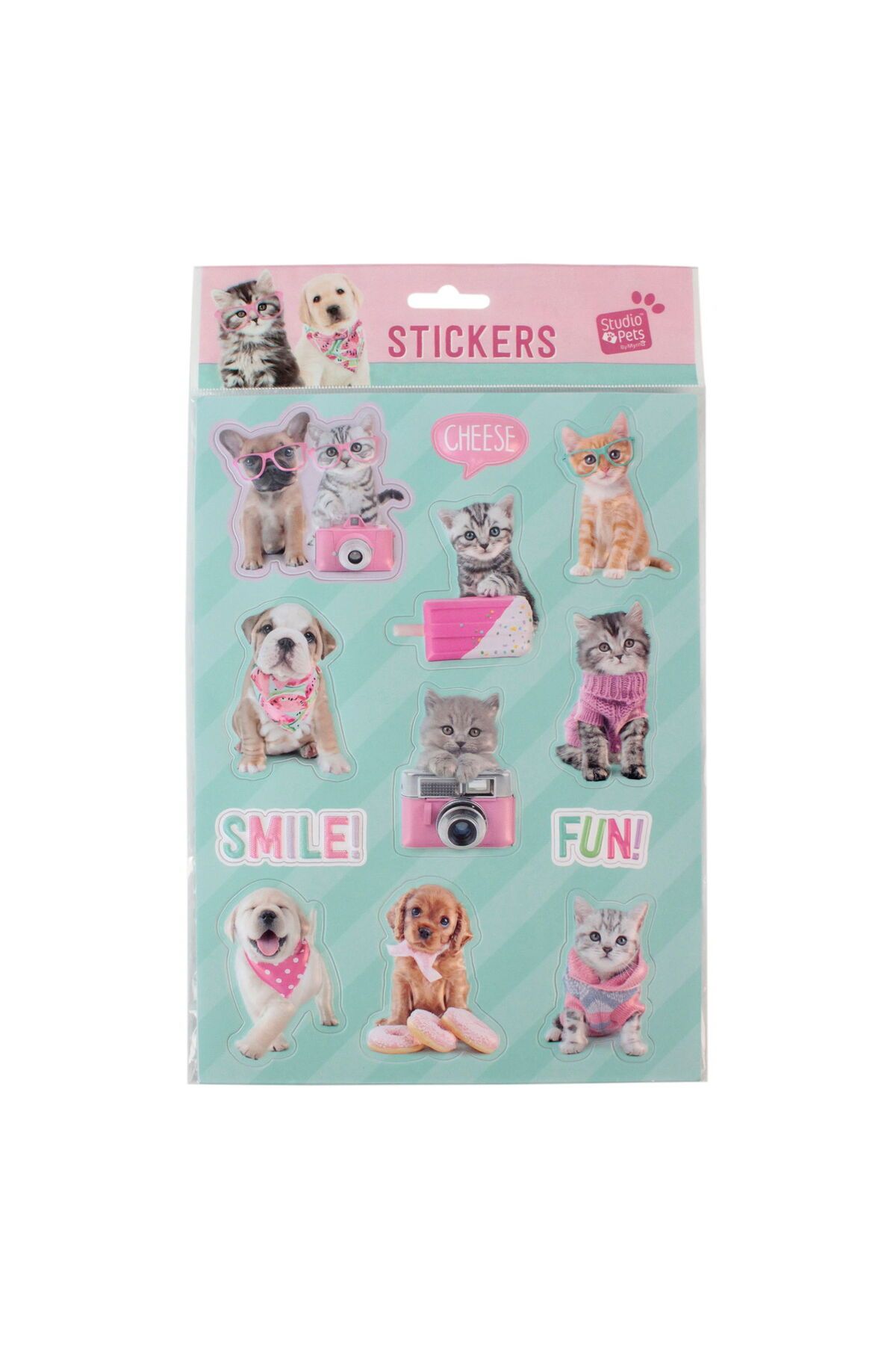 MATMEL Pt-4673 3D Studio Pets Sticker - Pembe