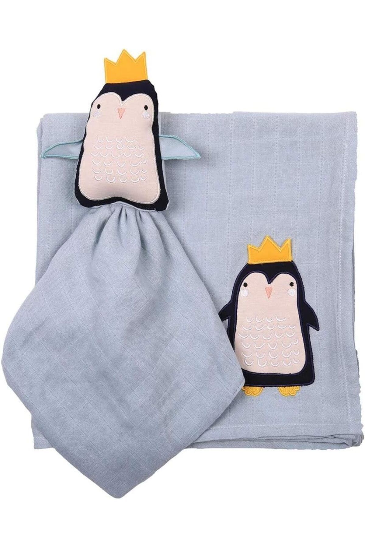 Mu Art Ahşap Mrt Penguen Uyku Arkadaşı + Müslin Set Art 871301