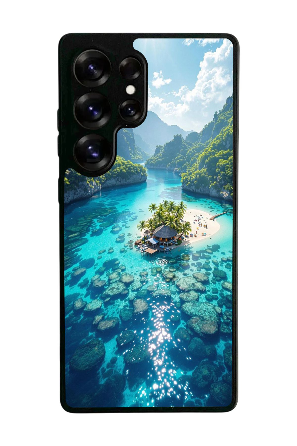 BGAKSESUAR Samsung Galaxy S25 Ultra Uyumlu Siyah Kılıf – Yumuşak Silikon, Koruyucu, Şok Emici Kapak
