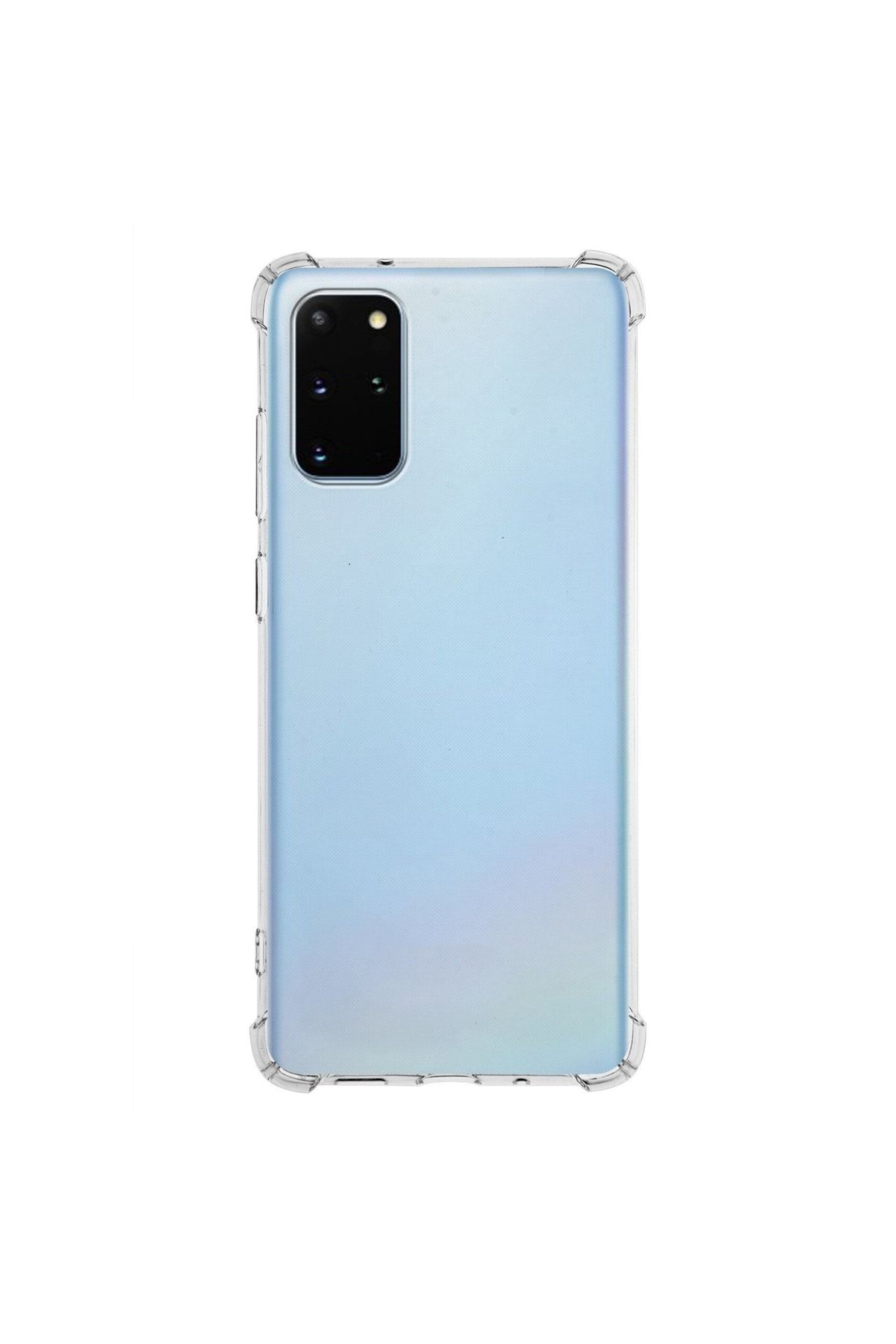 CaseArt Samsung Galaxy S20 Plus ile uyumlu Kapak Köşe Korumalı Airbag Antishock Şeffaf Silikon Kılıf