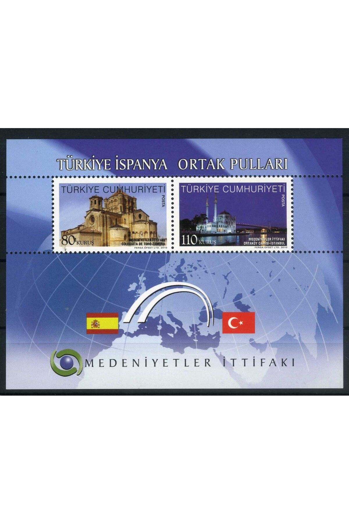 Jupiter Stamps Koleksiyon Pulları, Ortak Blok Pul-2010,Konsept Hediyelik,-Hobi Dünyası, ASB-633299765