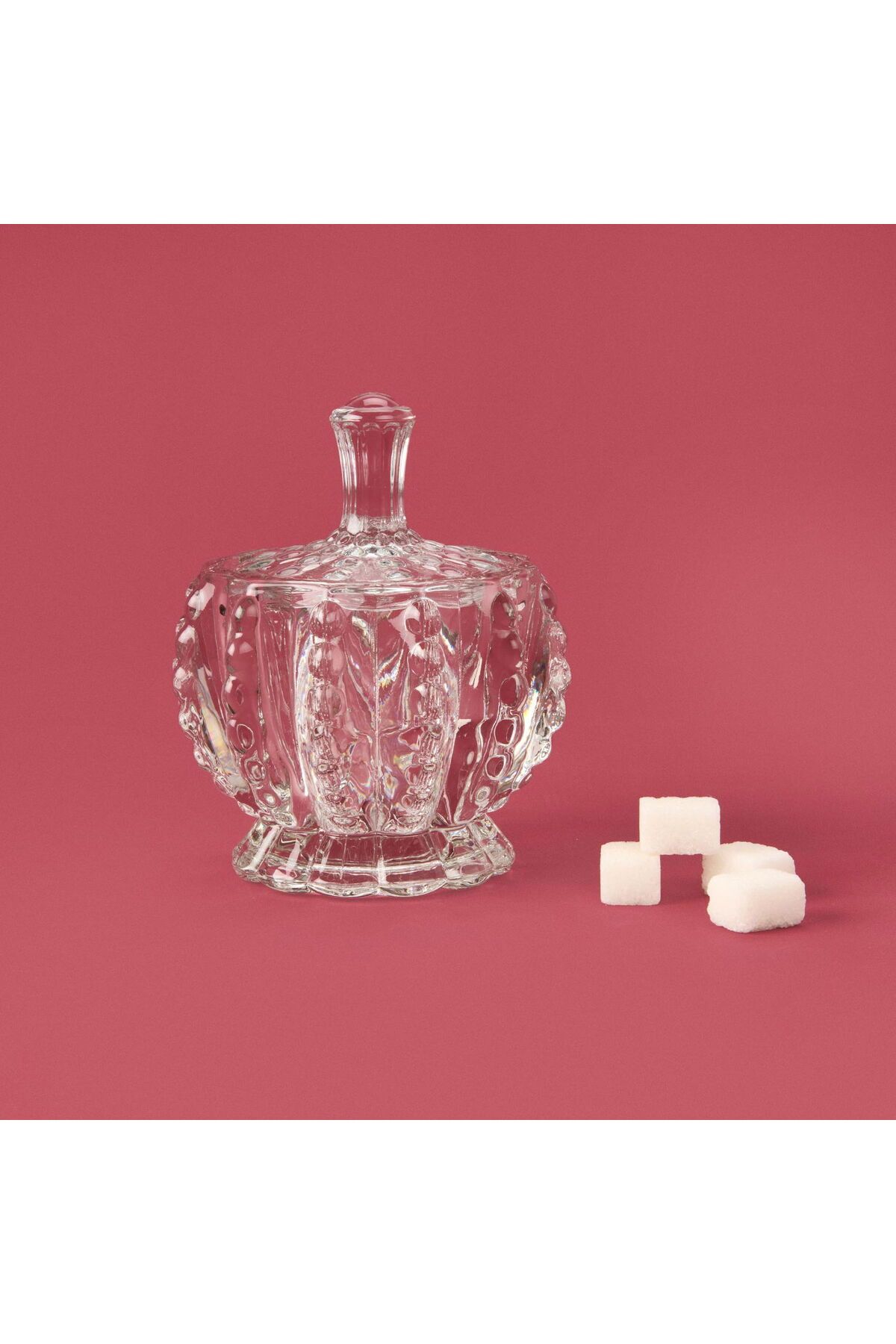 MATMEL Glass Cam Şekerlik - Şeffaf - 3,5 cm