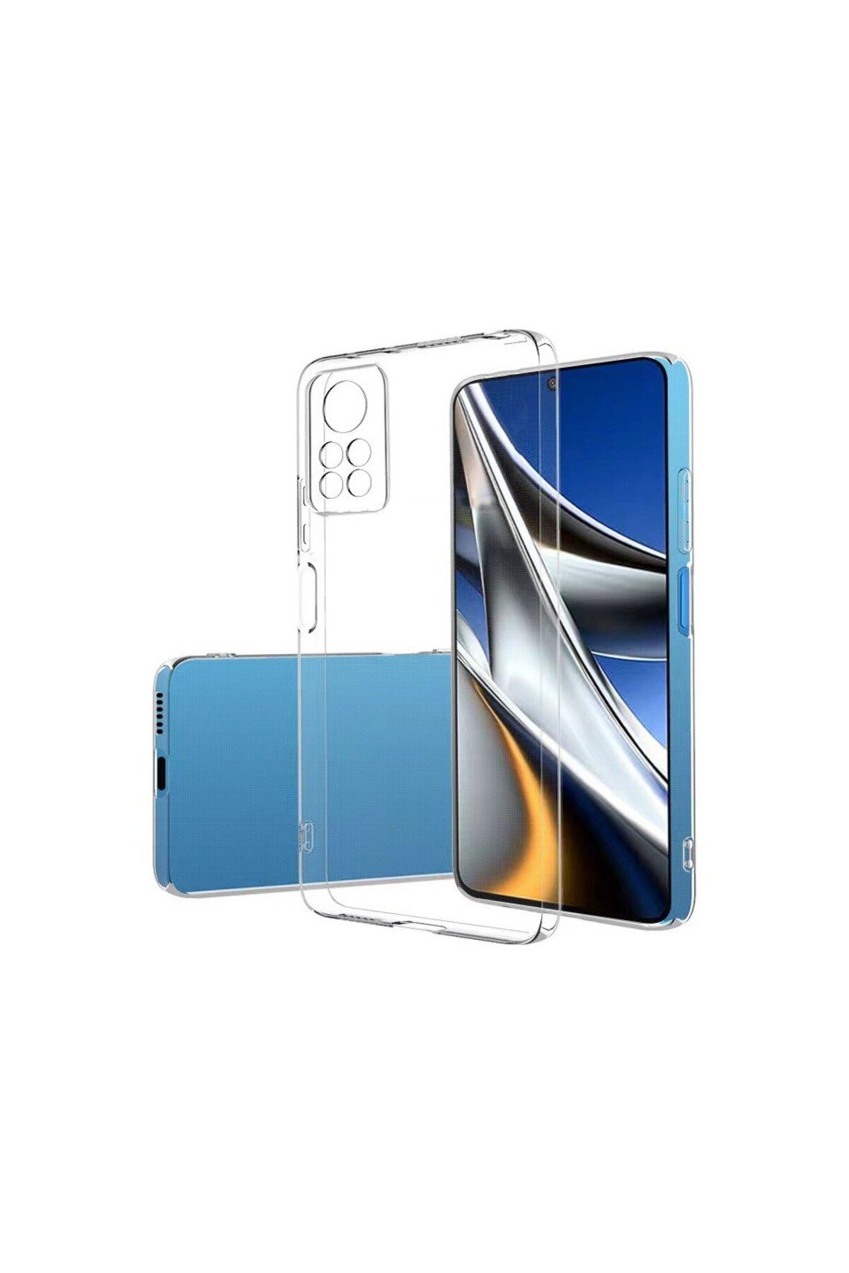 Logis Redmi Note 12 Pro 4G Kılıf Süper Silikon Şeffaf
