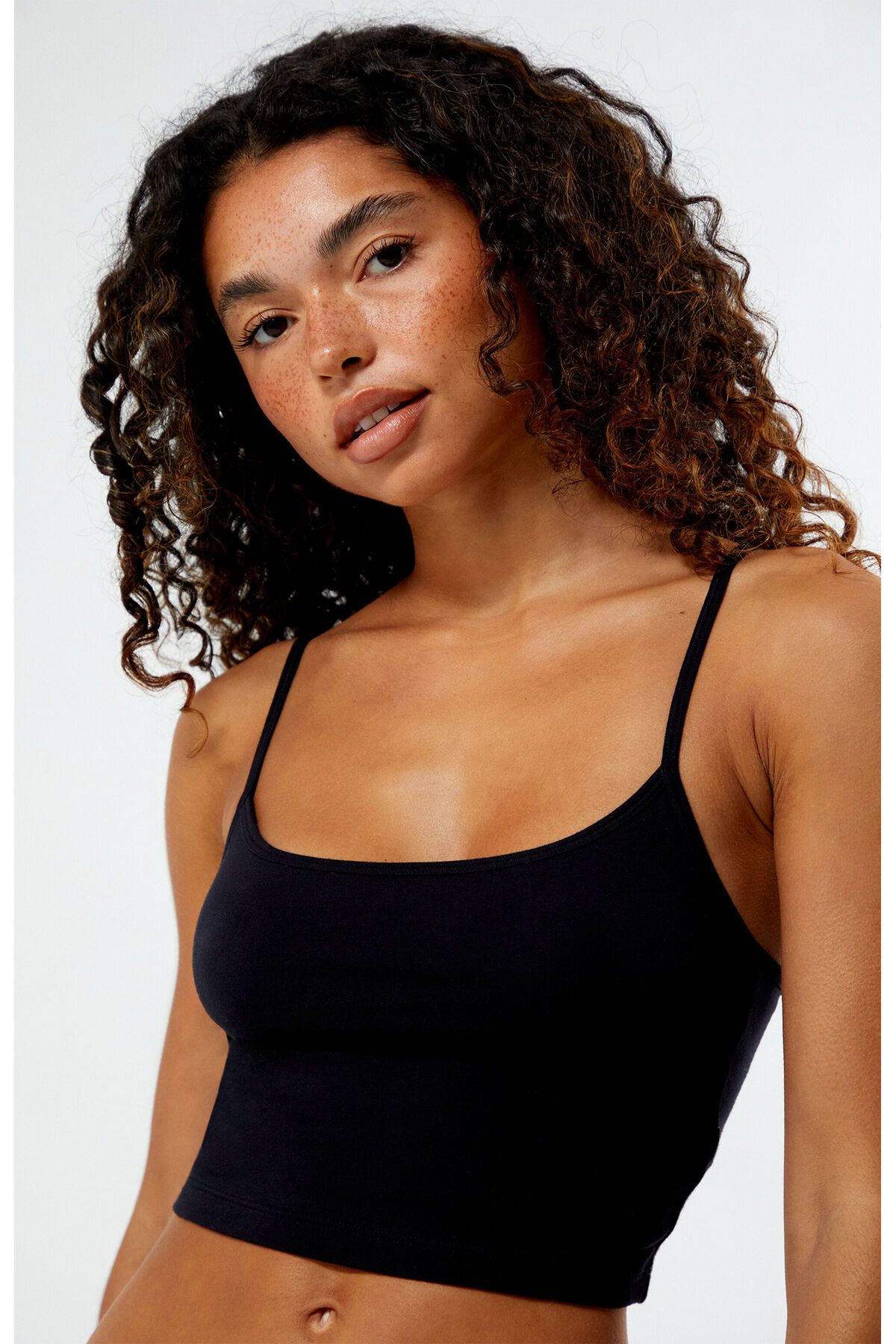 ÖZGESTORE Kadın İp Askılı Crop Top