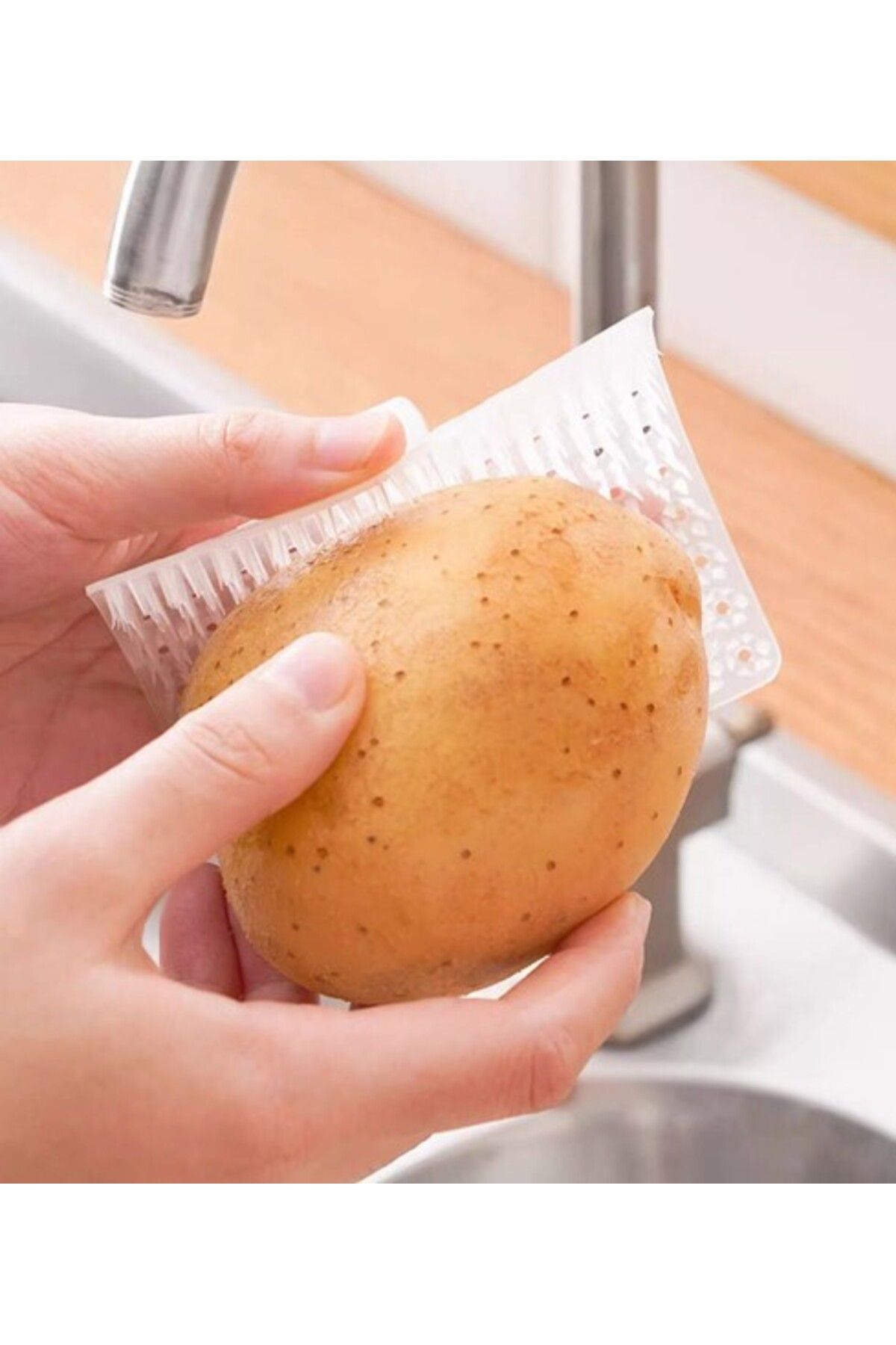 Orkun MANDIRACILAR Çok Amaçlı Sebze ve Meyve Temizleme Patates Soyma Fırçası