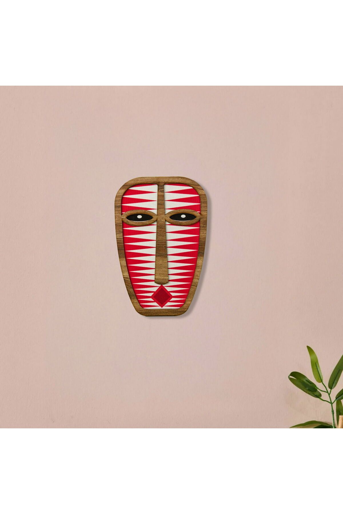 ASPARTAM Mask Duvar Panosu - Kırmızı - 18 cm