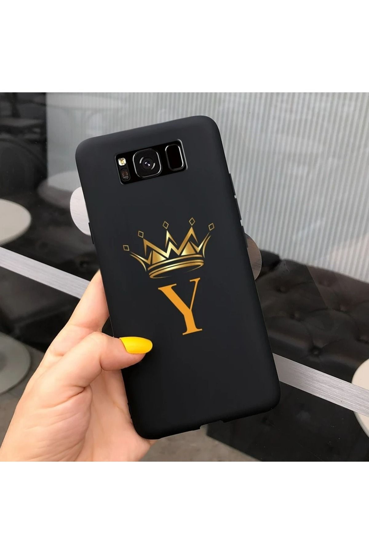 Rotaks Samsung Galaxy S8 Plus Uyumlu Kılıf Silikon Esnek İsme Özel Baskılı Harf