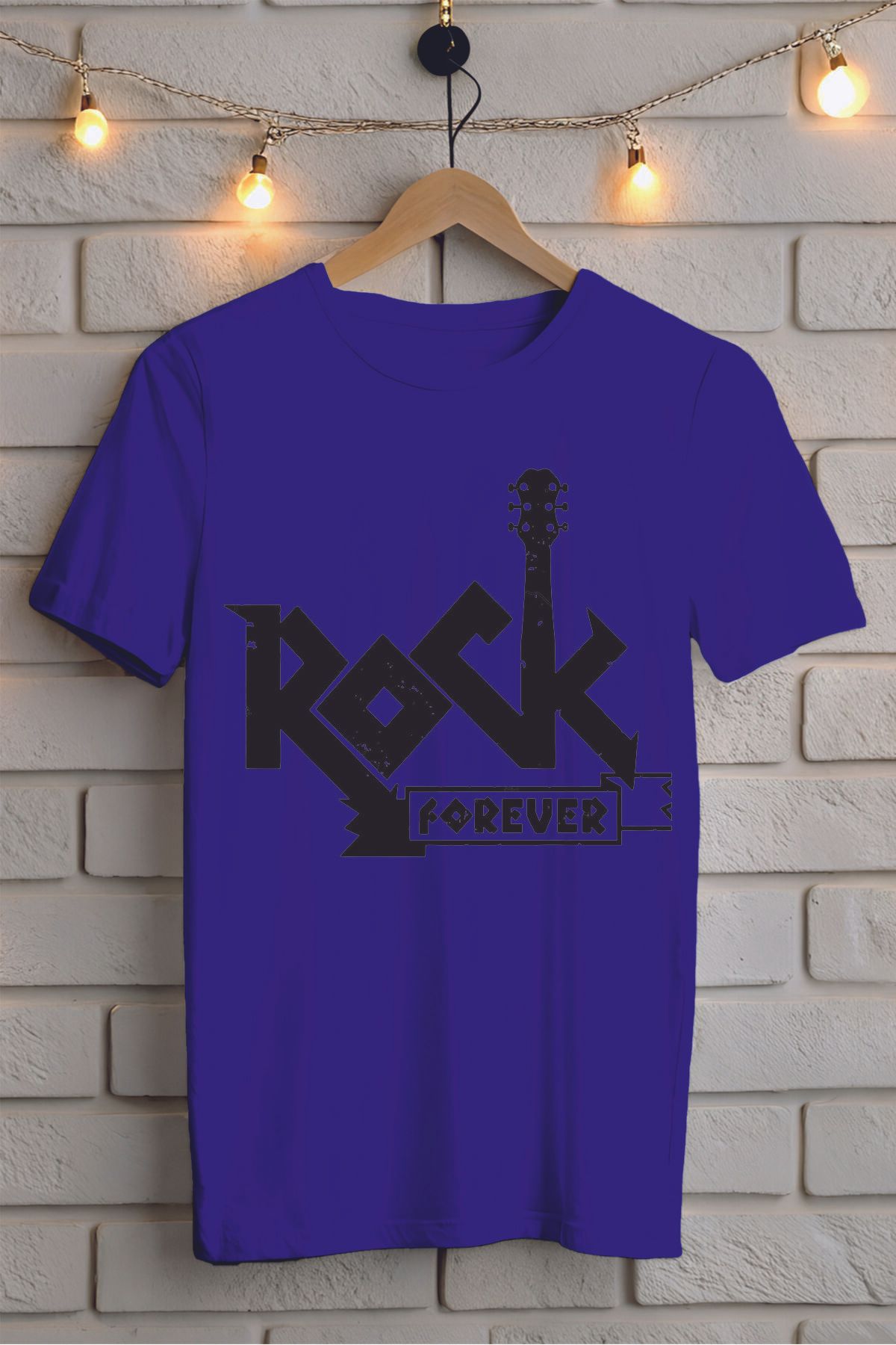 ModaSphere ROCK Baskılı Unisex Oversize Tişört