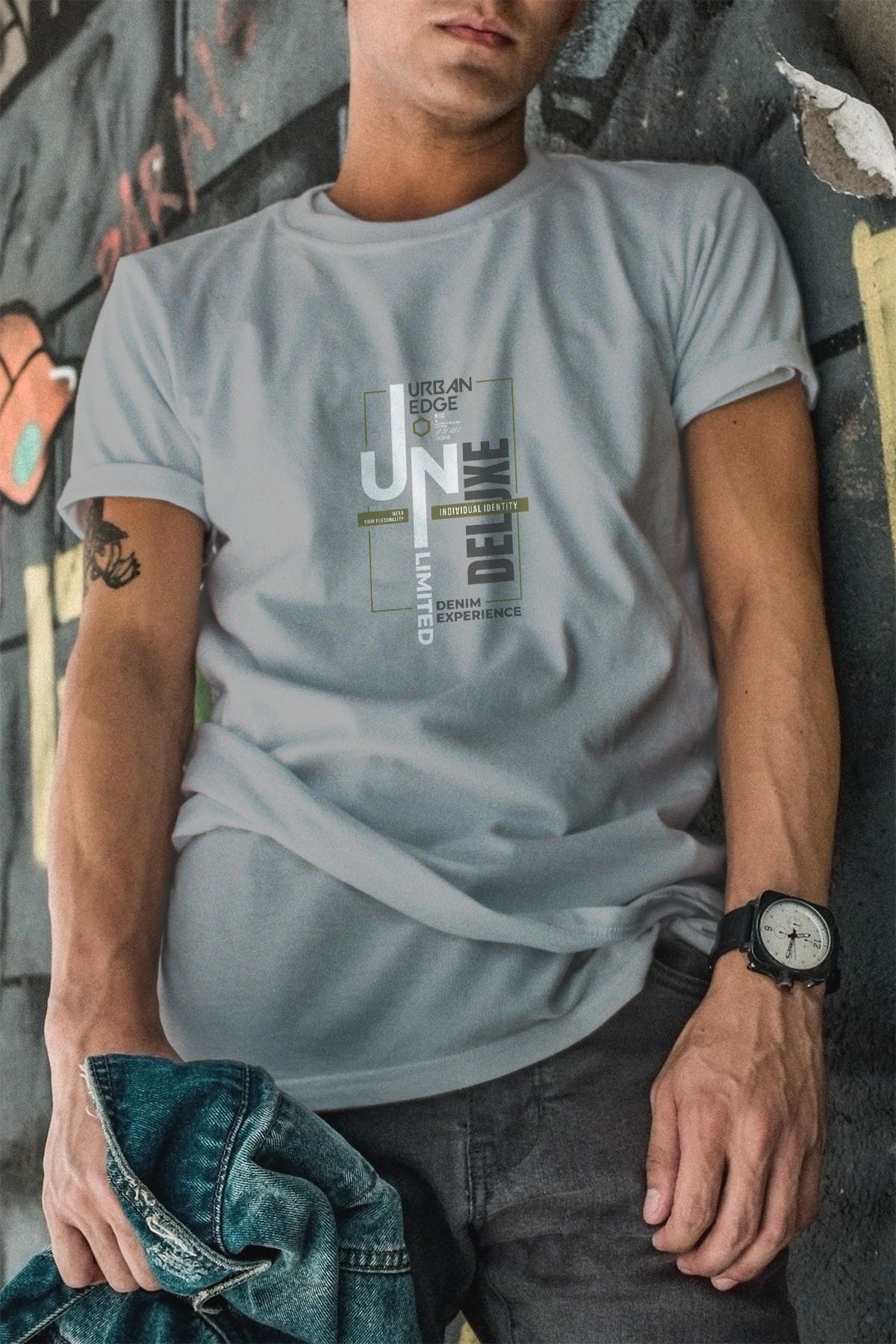 Decrift Urban %100 Pamuk Erkek T-Shirt
