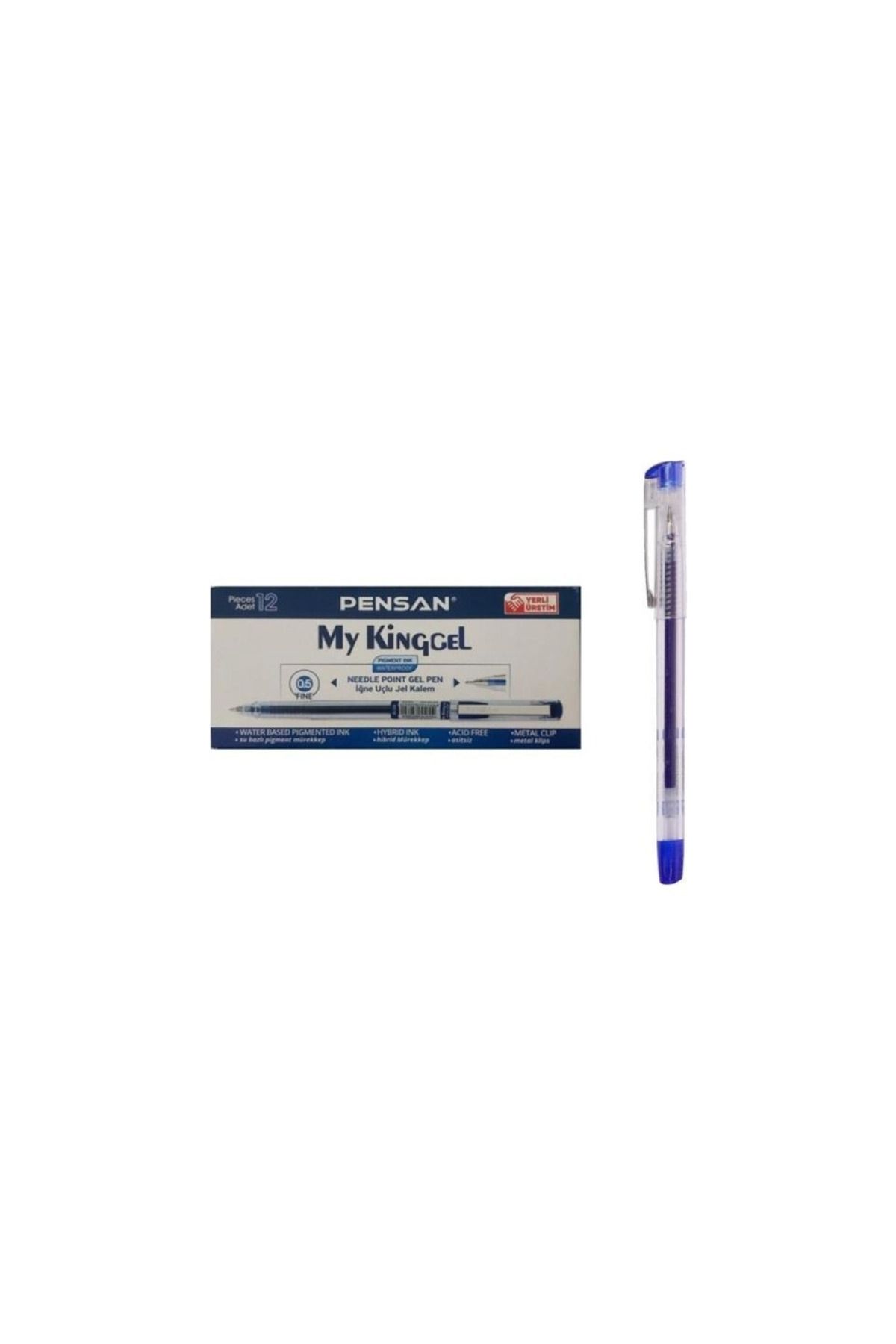 Art Tone PENSAN MY KİNG JEL KALEM 05 MAVİ 12 Lİ PAKET 6405