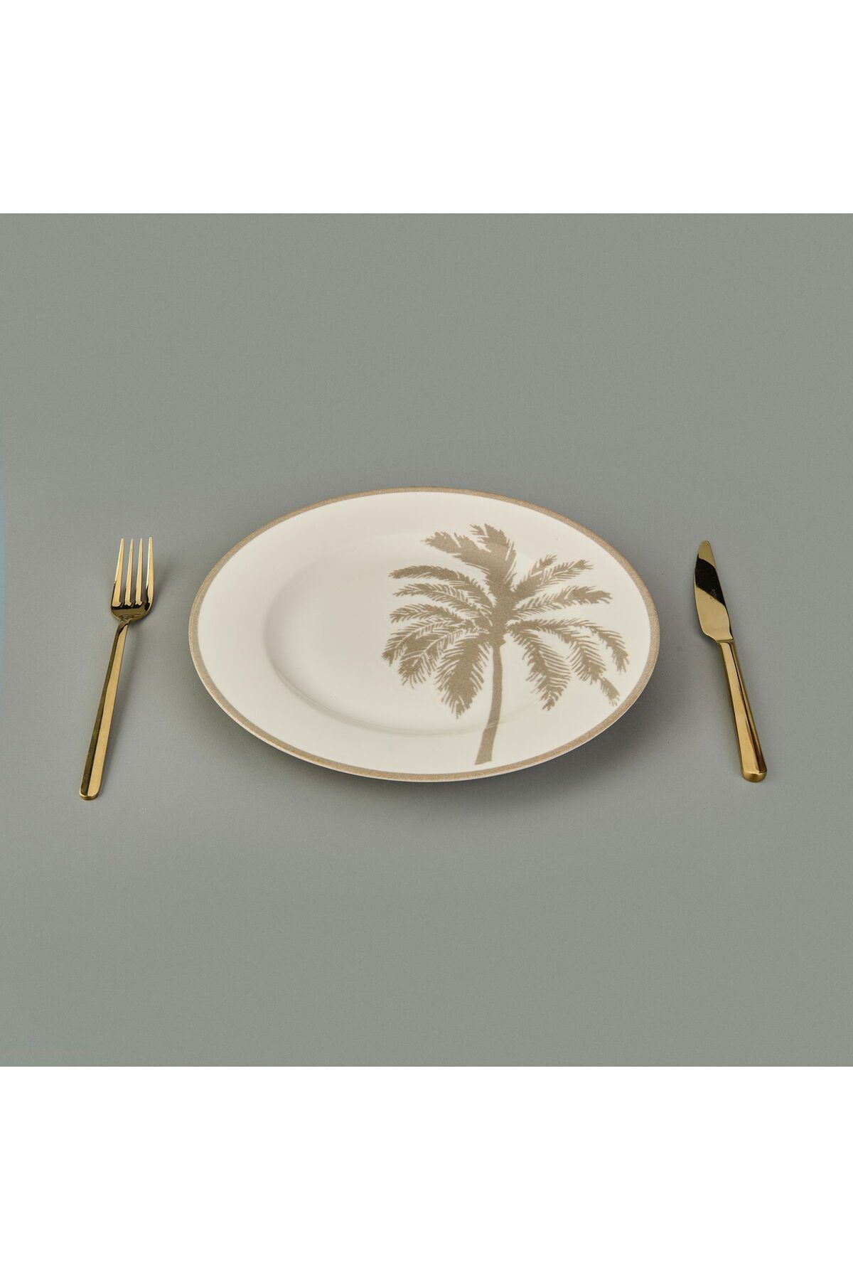 MATMEL Palm Servis Tabağı - Krem / Bej - 27 cm