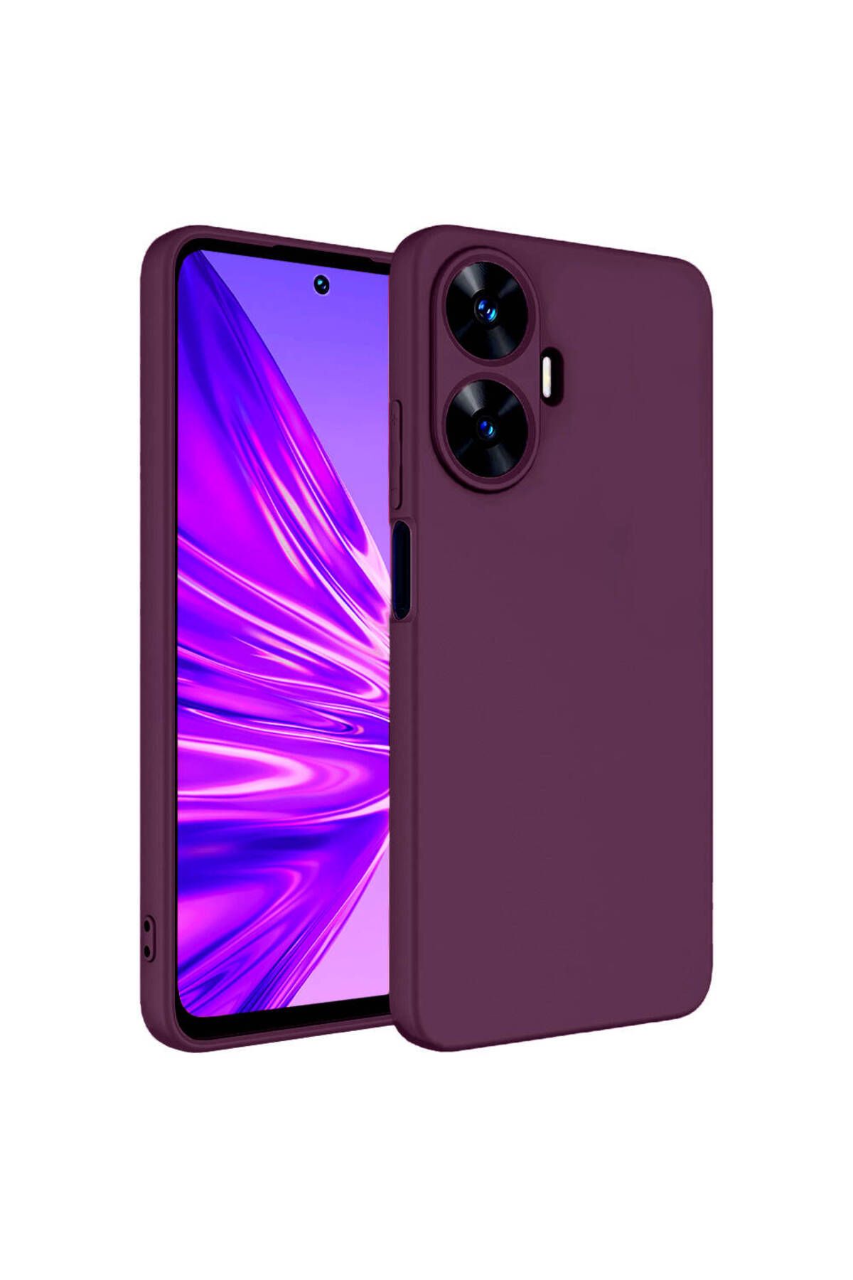 halkhouse Realme C55 Kılıf Renkli Esnek Kırılmaz Yüksek Koruma Silikon Marra Kapak