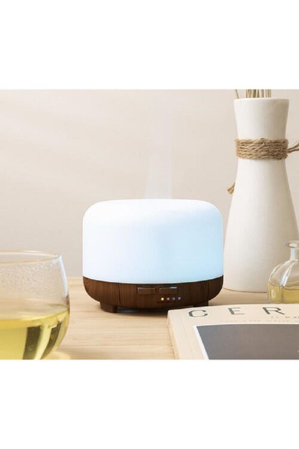 SMARTECH-Essential Oil Diffuser, Aromatherapy Humidifier, 300ML Reservoir, with Remote Control and Adjustable 5