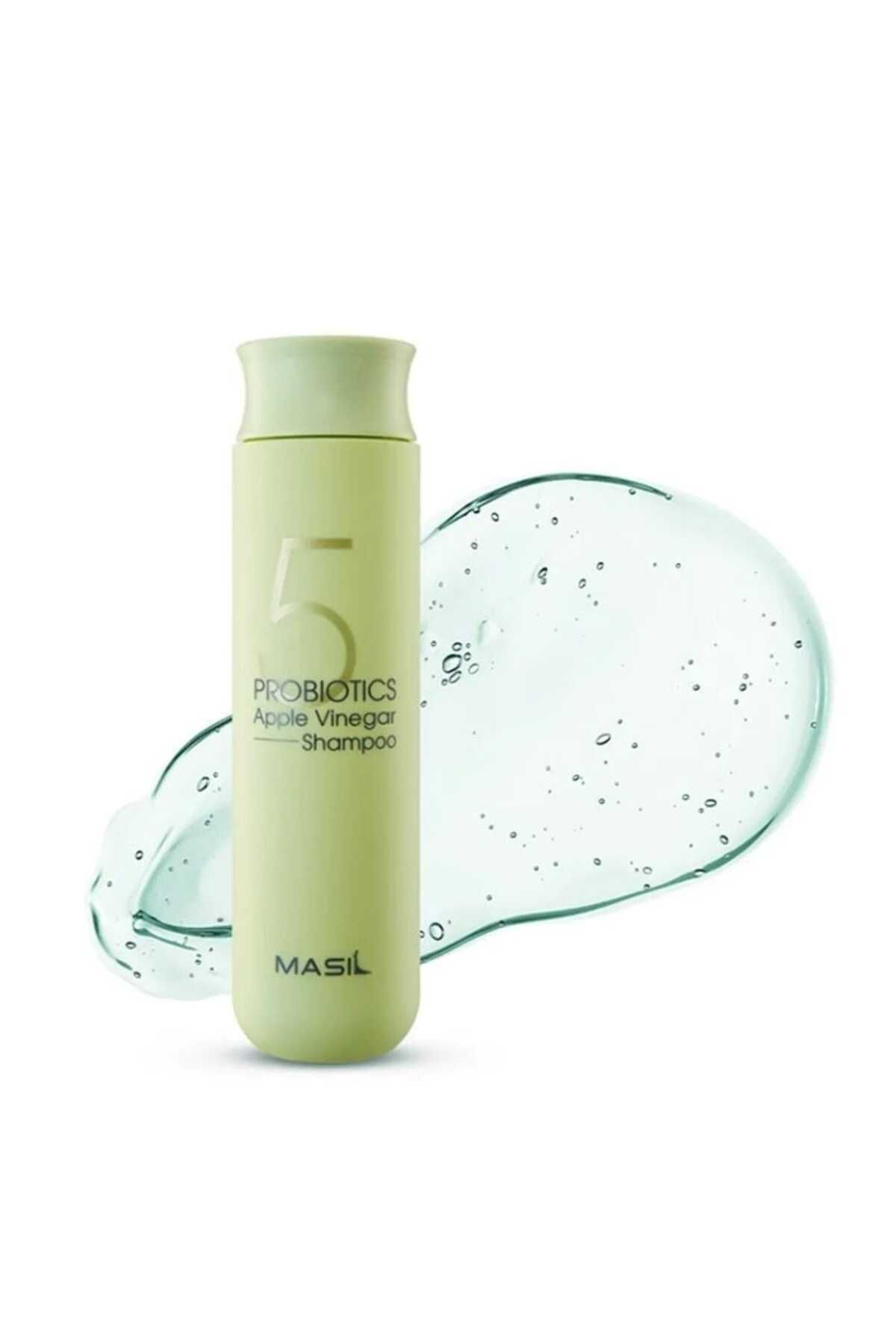 MASIL Apple Sirke ile Körfez Şampuanı Masil 5 Probiotics Apple Vinergar Shampoo, 300ml