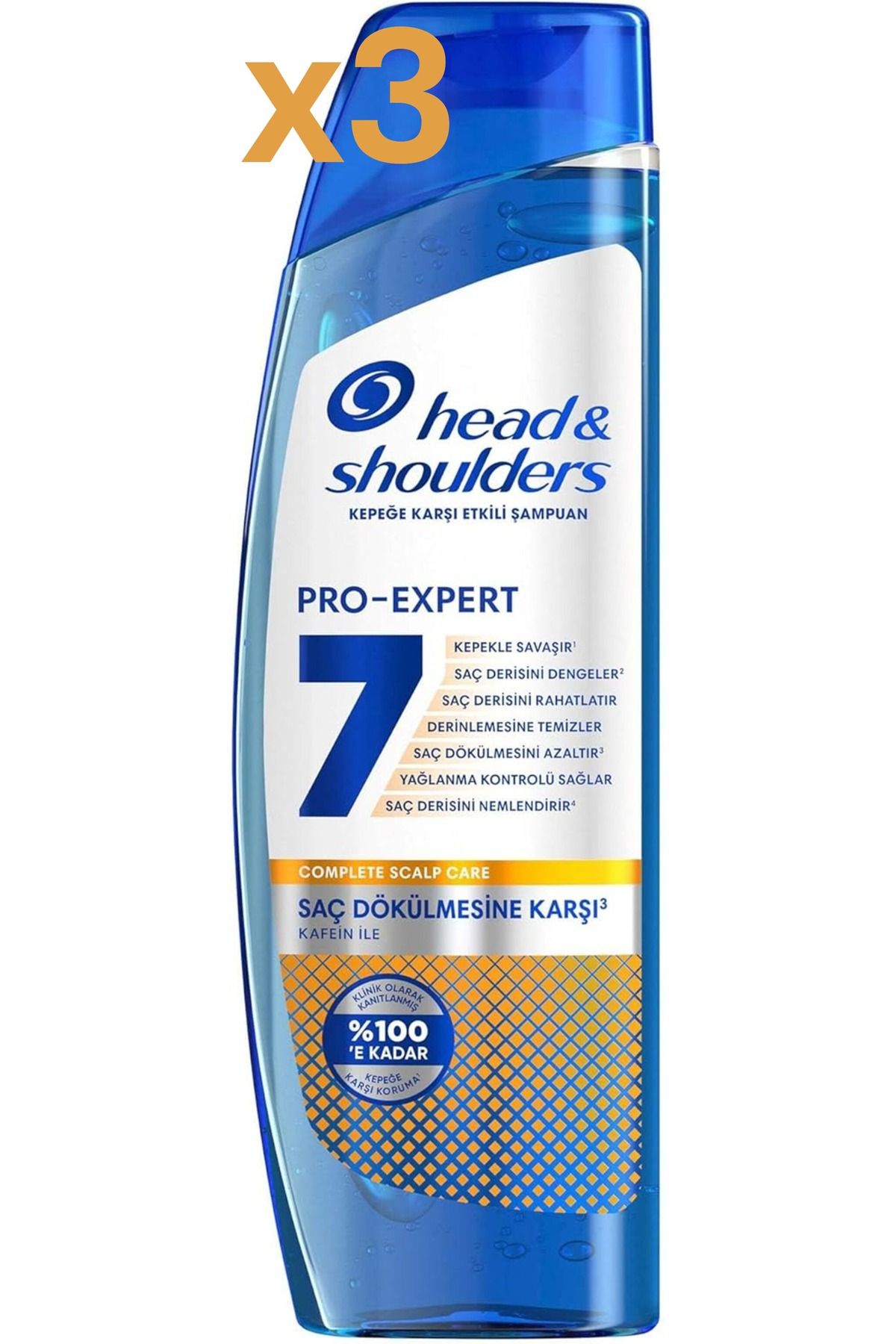head and shoulders-Head & Shoulders 7 Benefits - 1 in 1 Shampoo Anti-Spill 300 Ml x 3 Pcs 1