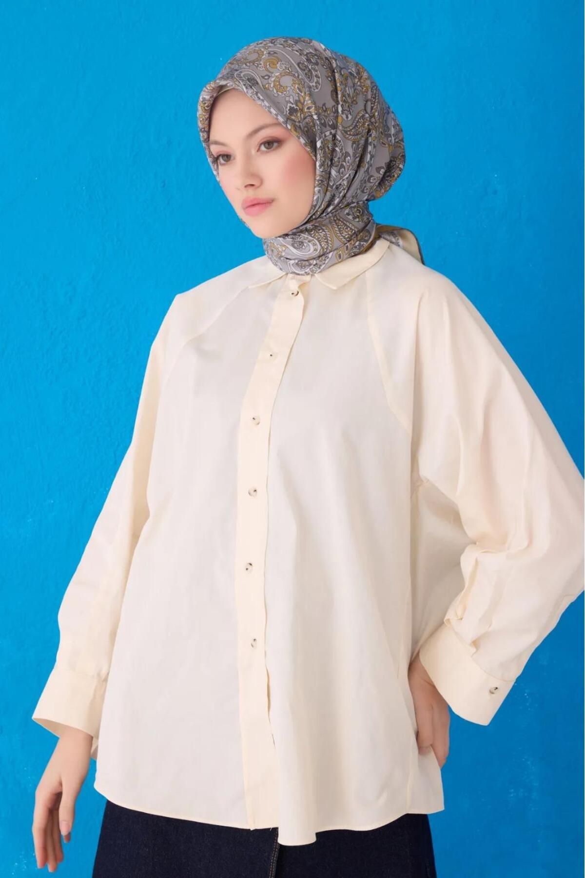 Belli Saf İpek Eşarp 4101D-03 Şura