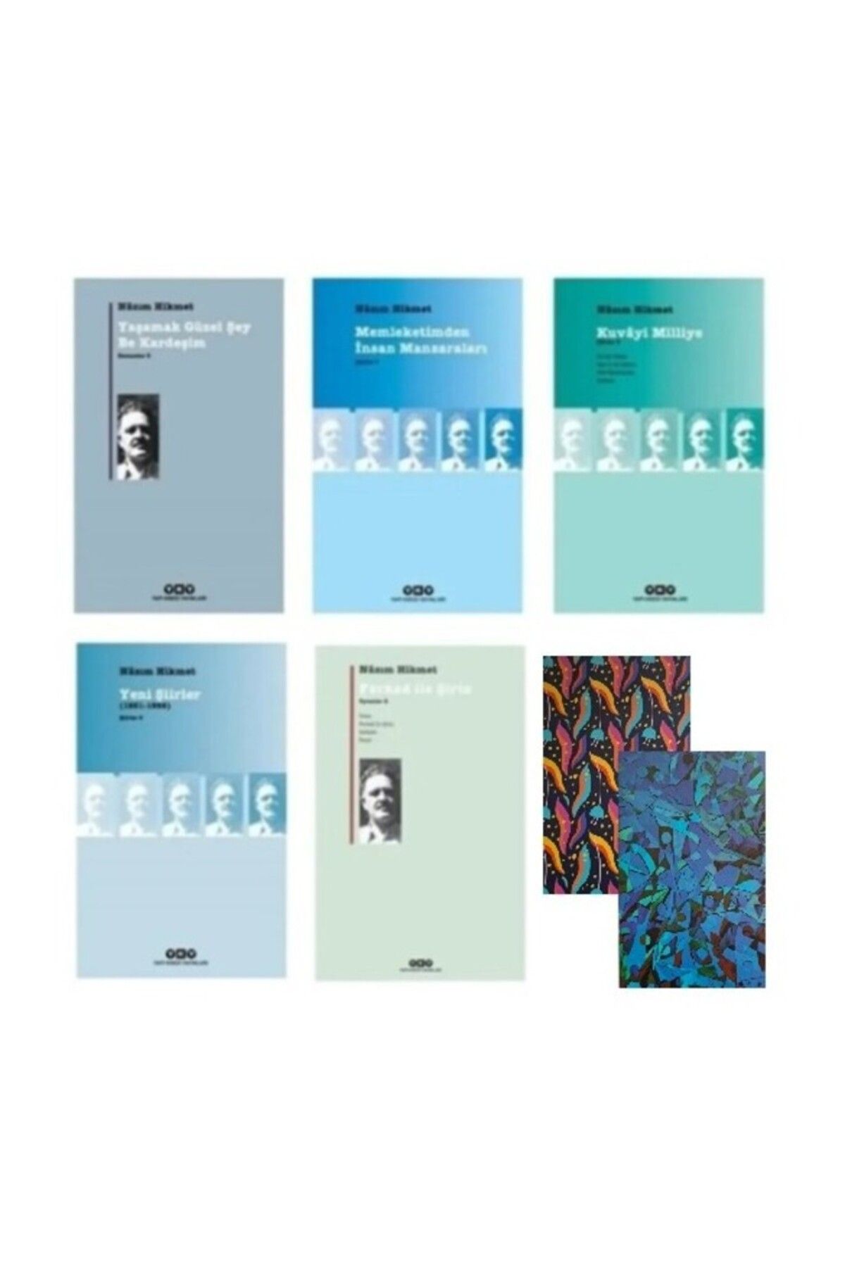 Yapı Kredi Yayınları Nazım Hikmet 5 Kitap Set+ 2 Not Defteri HEDİYE