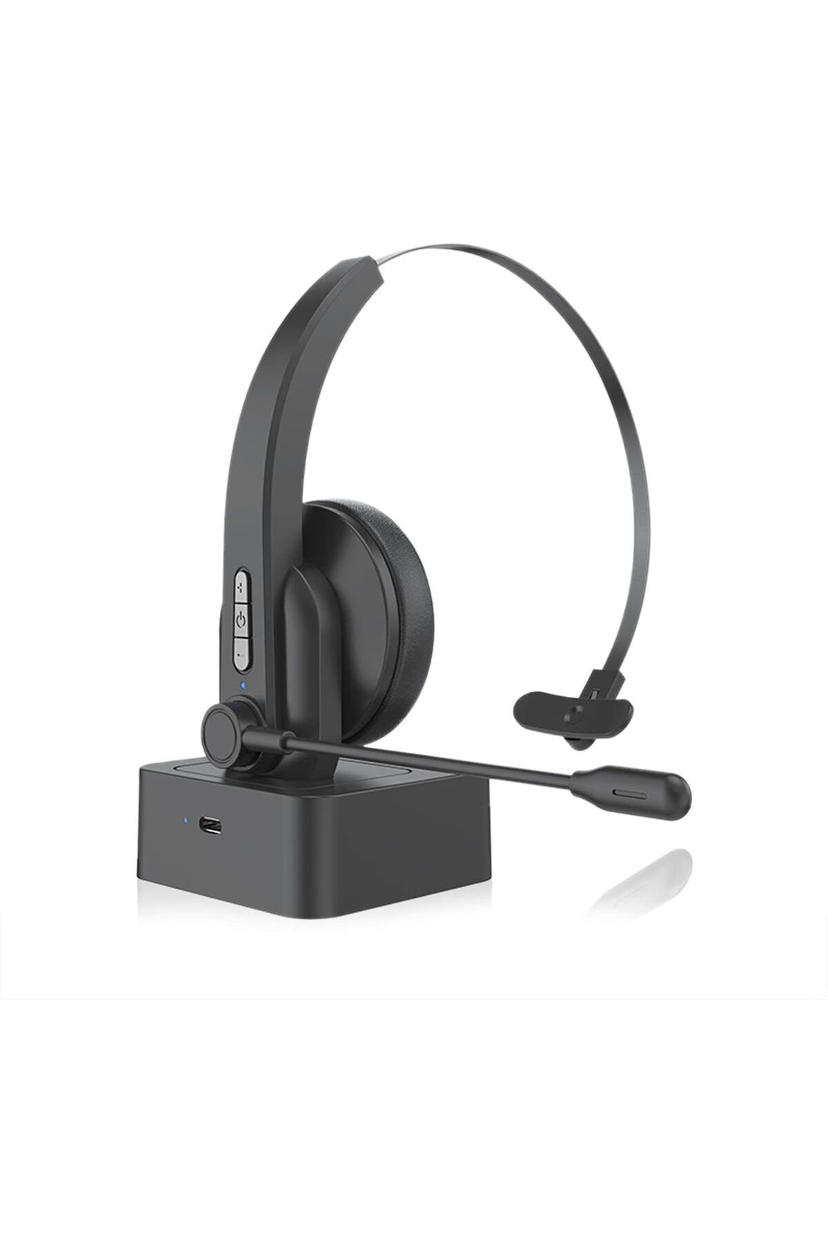GÜMRÜK BEY OY631 Bluetooth Tek Kulak Kulaklık Cep Telefonu PC Tablet Uyumlu Mikrofonlu Gürültü Önleyicili A2DP