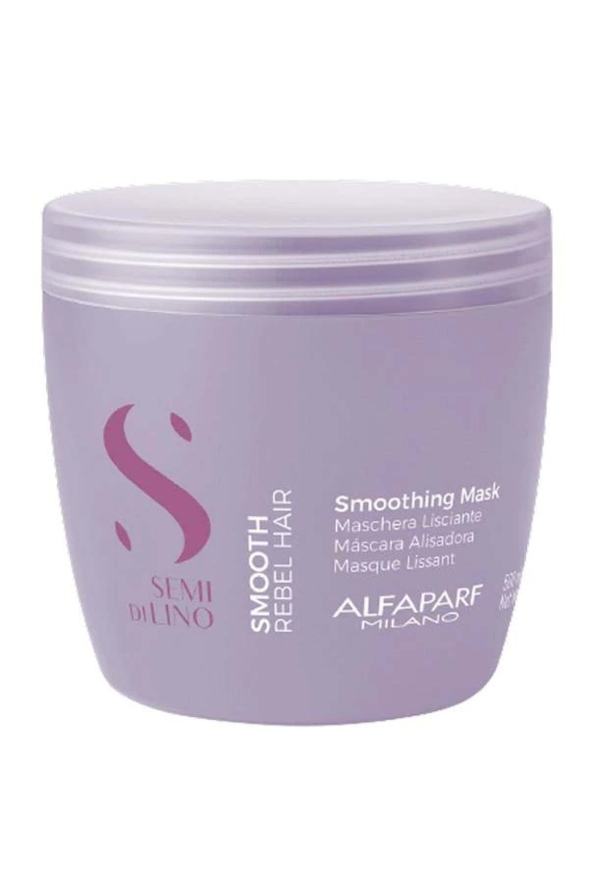 Alfaparf Milano-Șampon Semi Di Lino Smoothing Set 1000 ml Balsam 1000 ml Mască 500 ml 3
