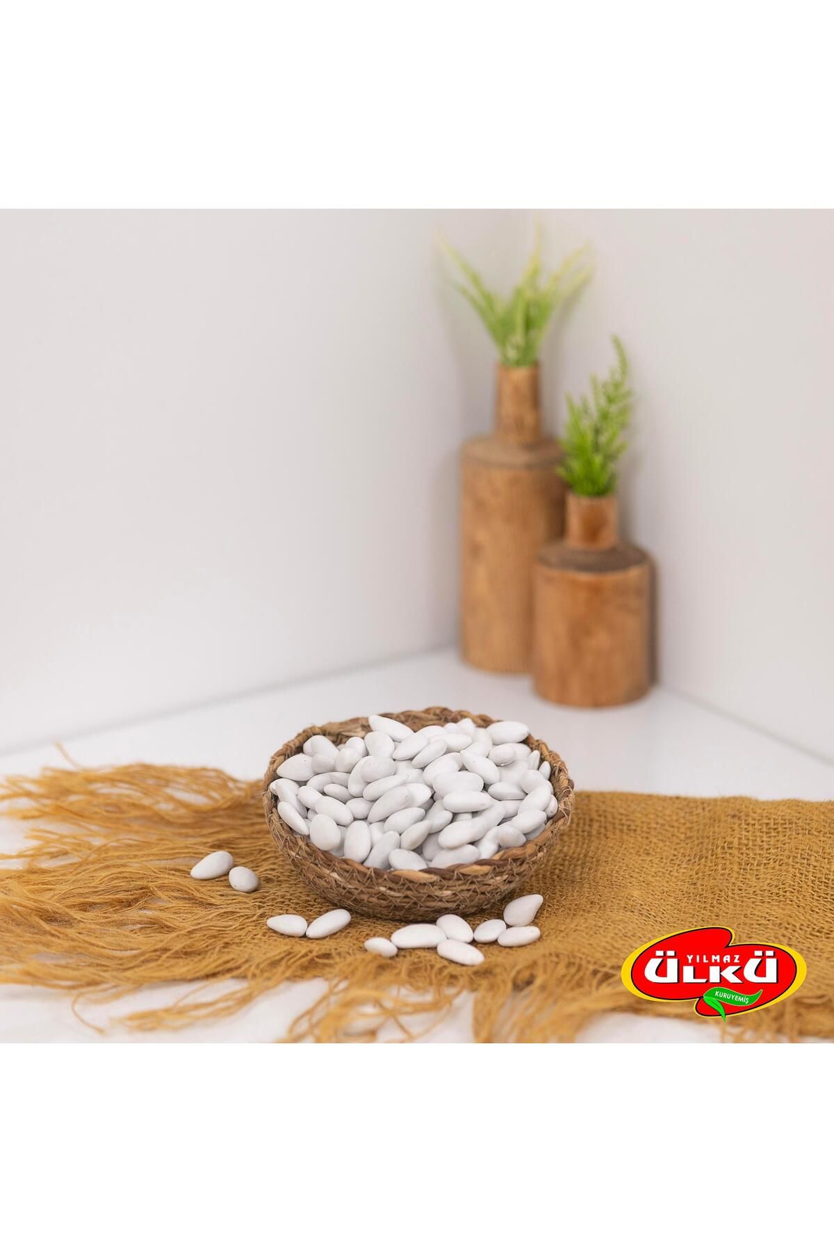 ÜLKÜ KURUYEMİŞ FİLDİŞİ BADEM DRAJE BADEM ŞEKERİ 500GR