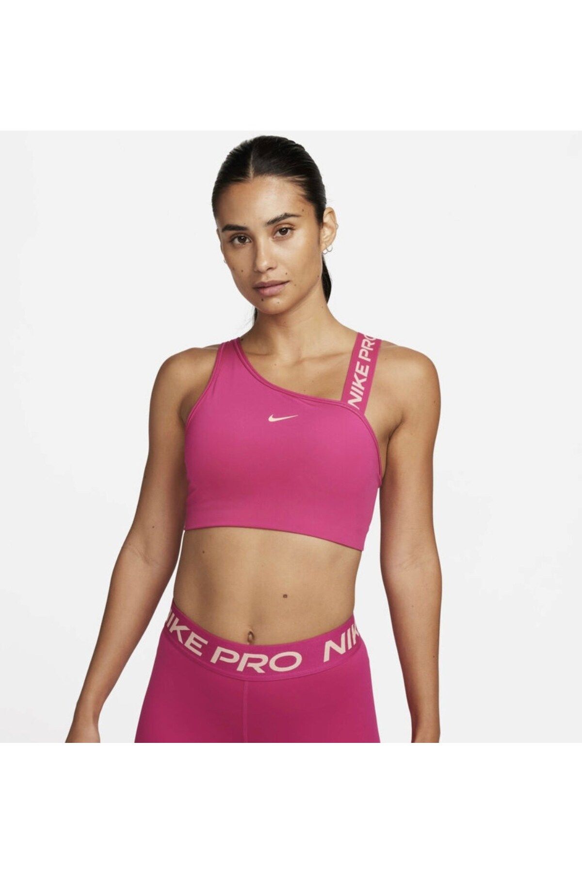 Nike Pro Dri Fit Swoosh Asymmetric Bra Kadın Sporcu Sütyeni dm0570-615