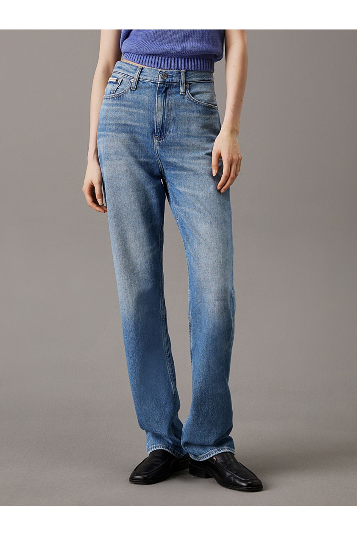 Calvin Klein High Rise Straight Jeans