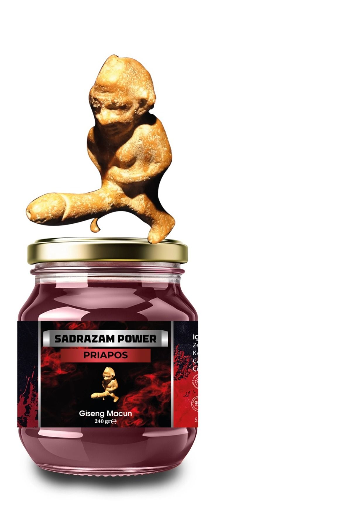Kırkağa Sadrazam Power Ginseng Etkili Macun 240 gr-Erkek Kadın Enerji ve Performans Desteği