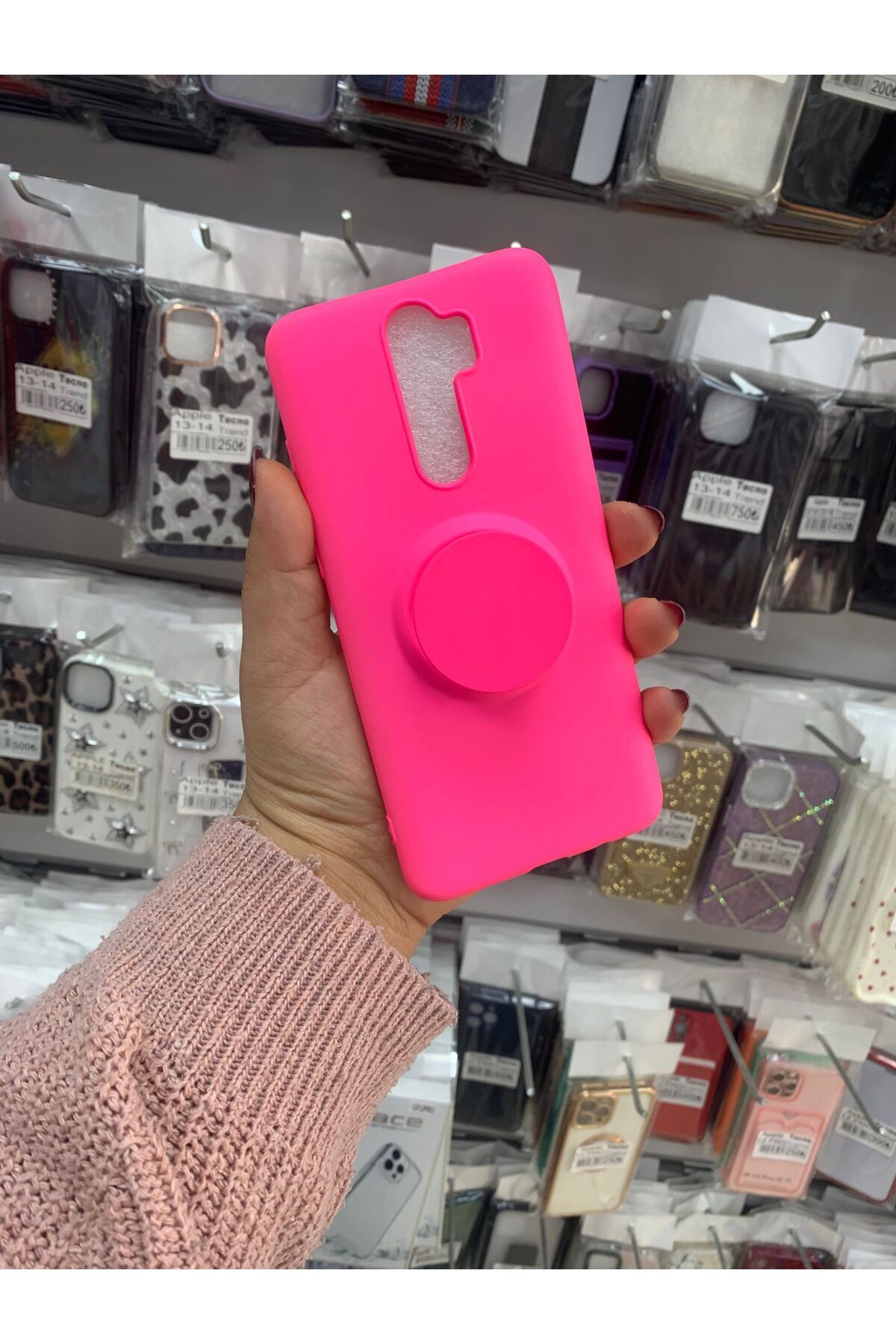 TECNOTREND Redmi Note 8 Pro soft pop soketli silikon kılıf