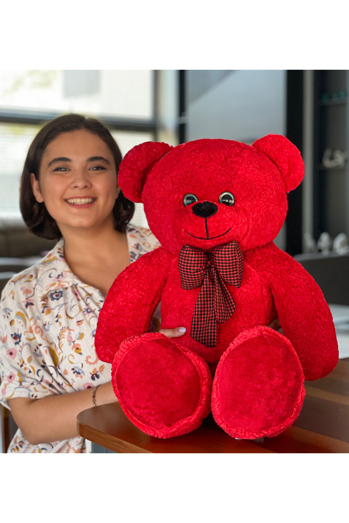 Özgüner Oyuncak Oyuncak Peluş Ayıcık 80 Hediyelik Ayı(%100yerli)