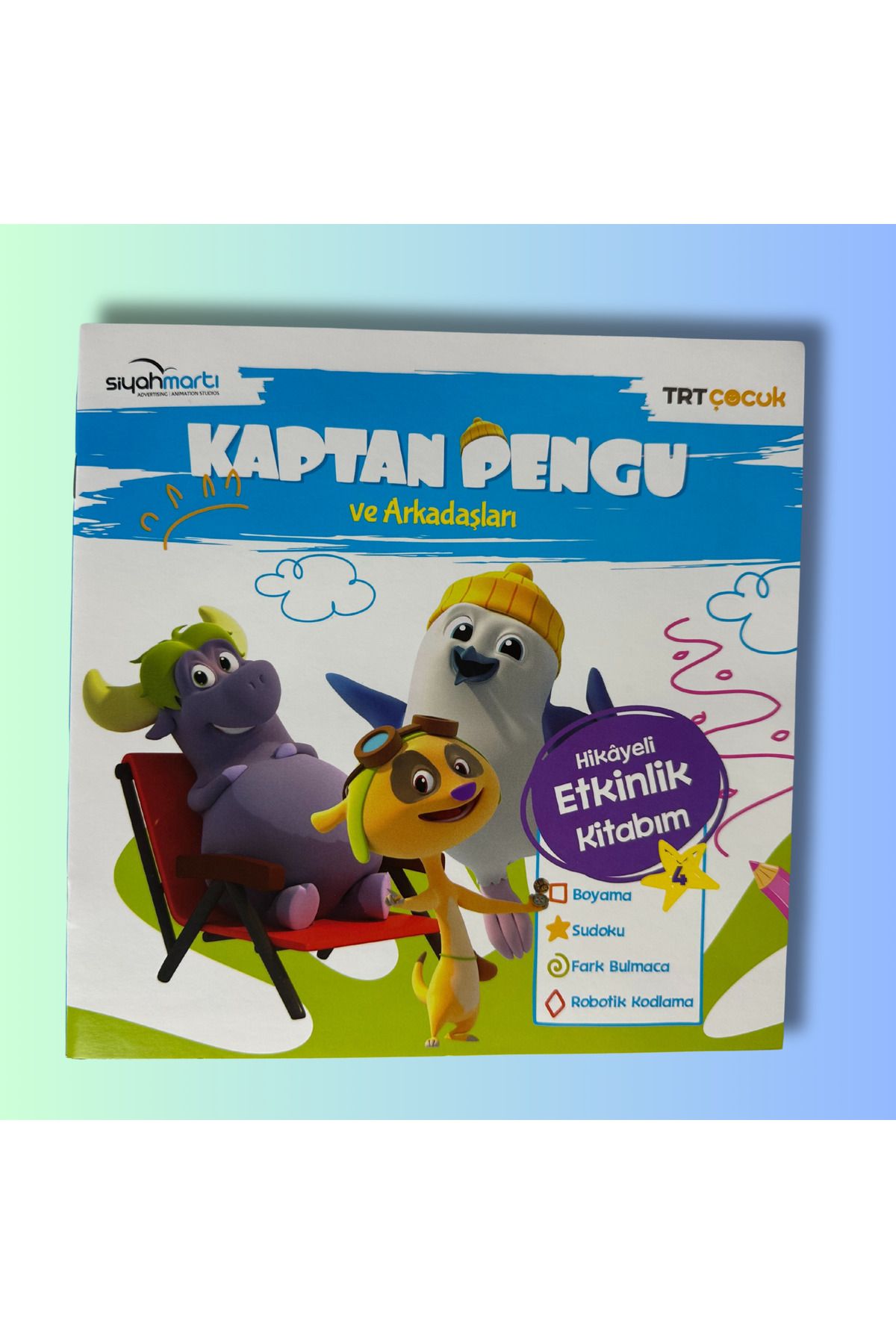 Burhan Yayınları KAPTAN PENGU VE ARKADAŞLARI ETKİNLİK KİTABI 4