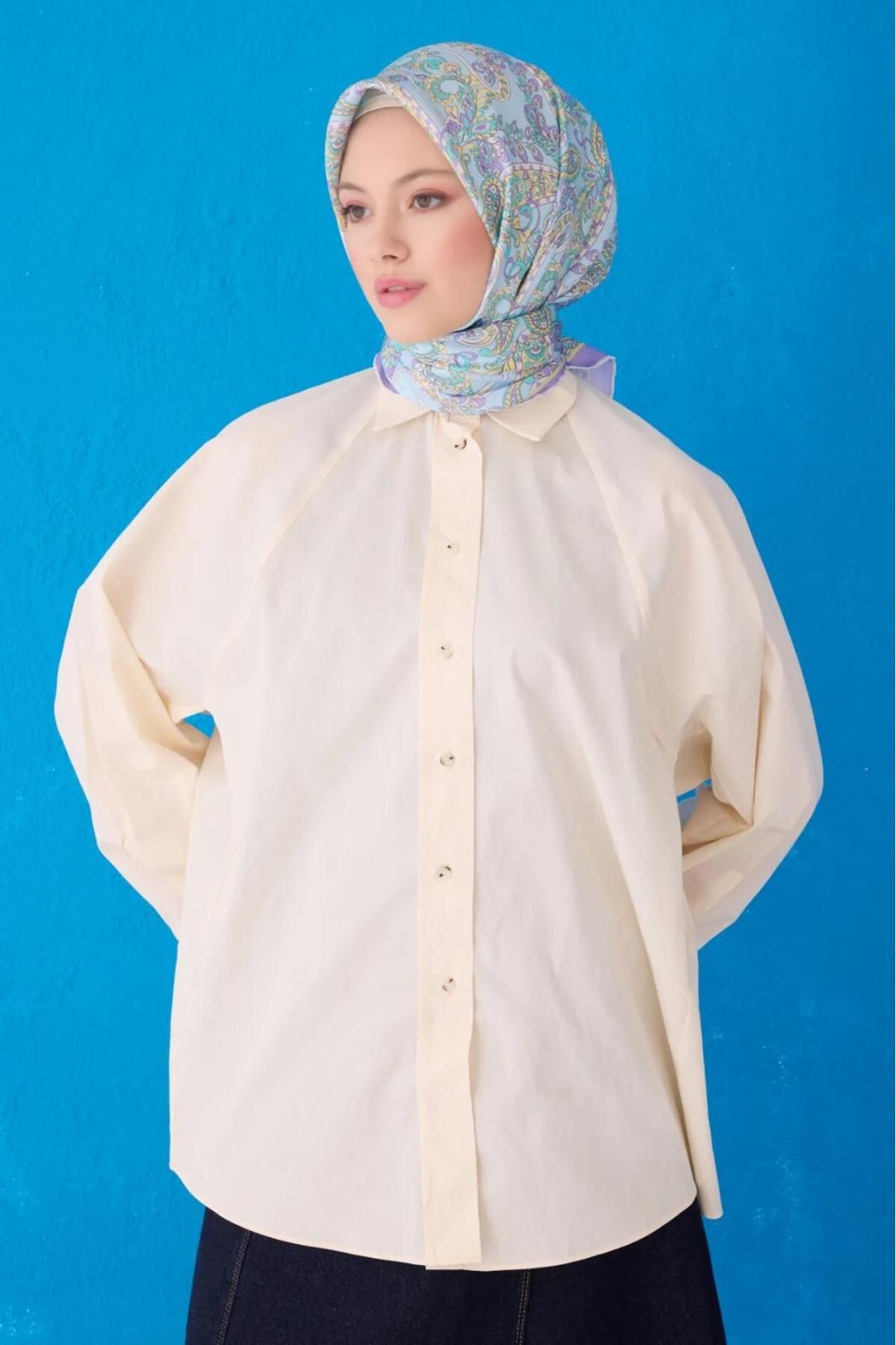 Belli Saf İpek Eşarp 4101D-85 Şura