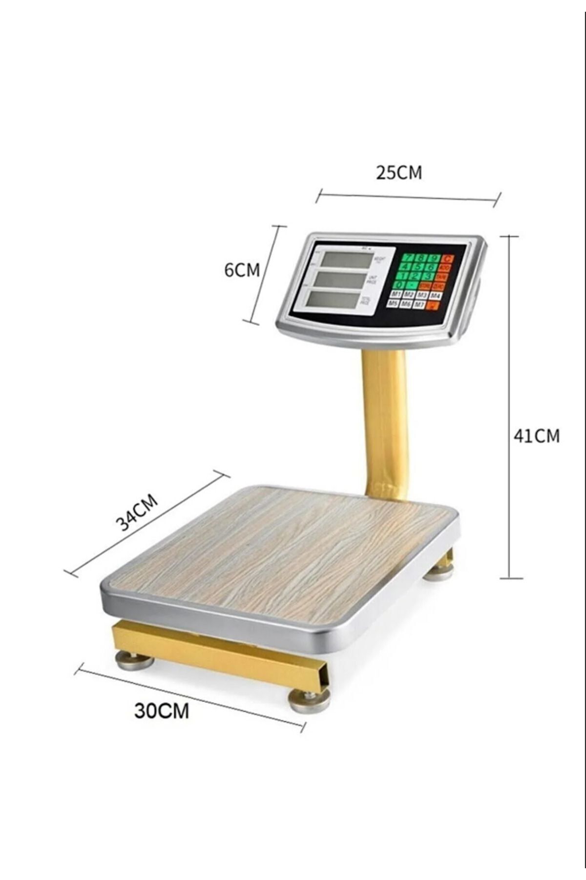 laci shop 100 Kg Elektronik Terazi 10 gr Hassasiyet Katlanır Boyunlu Kolay Kurulum