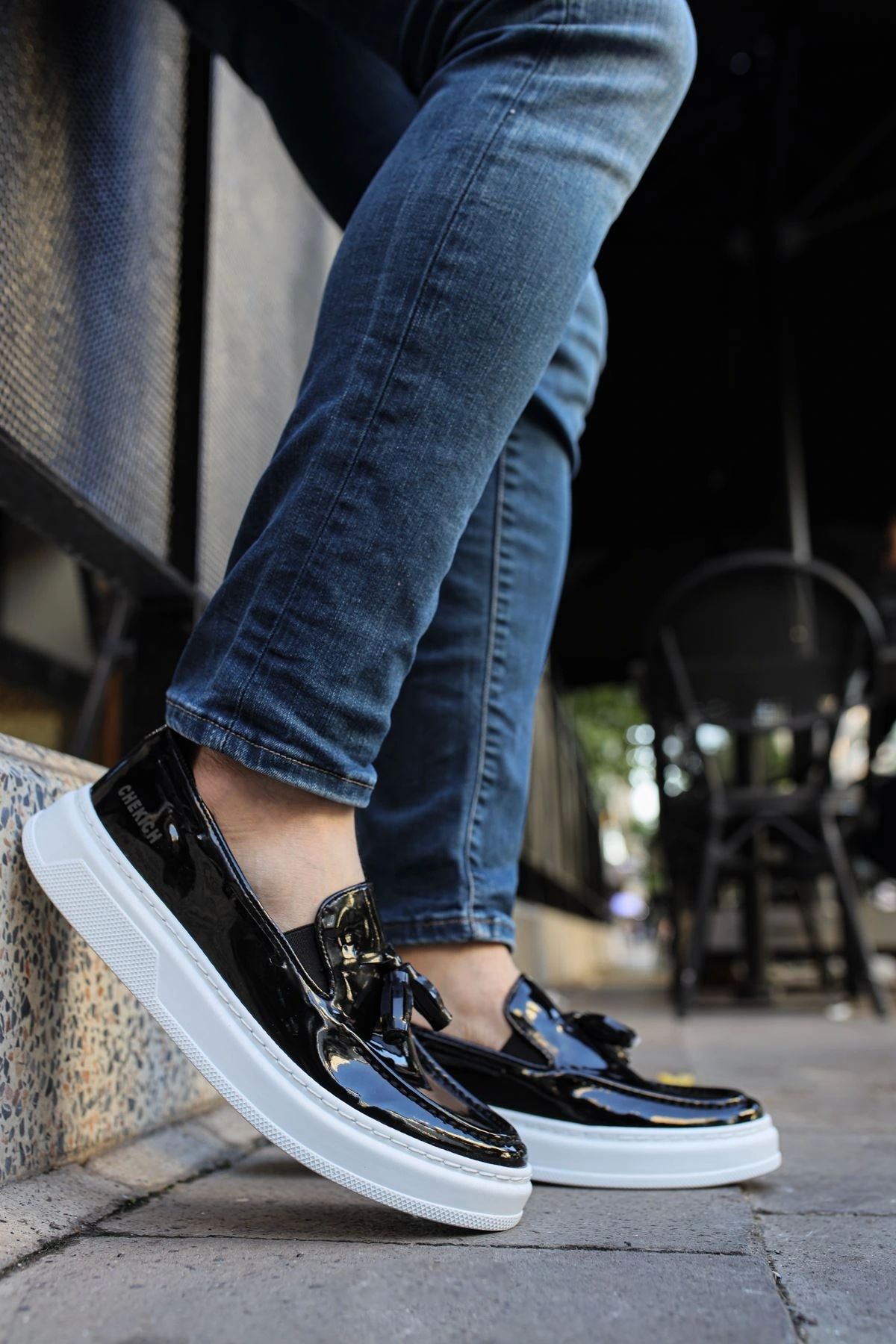 OurStyles CH127 RBT Loafer-X Erkek Ayakkabı SIYAH