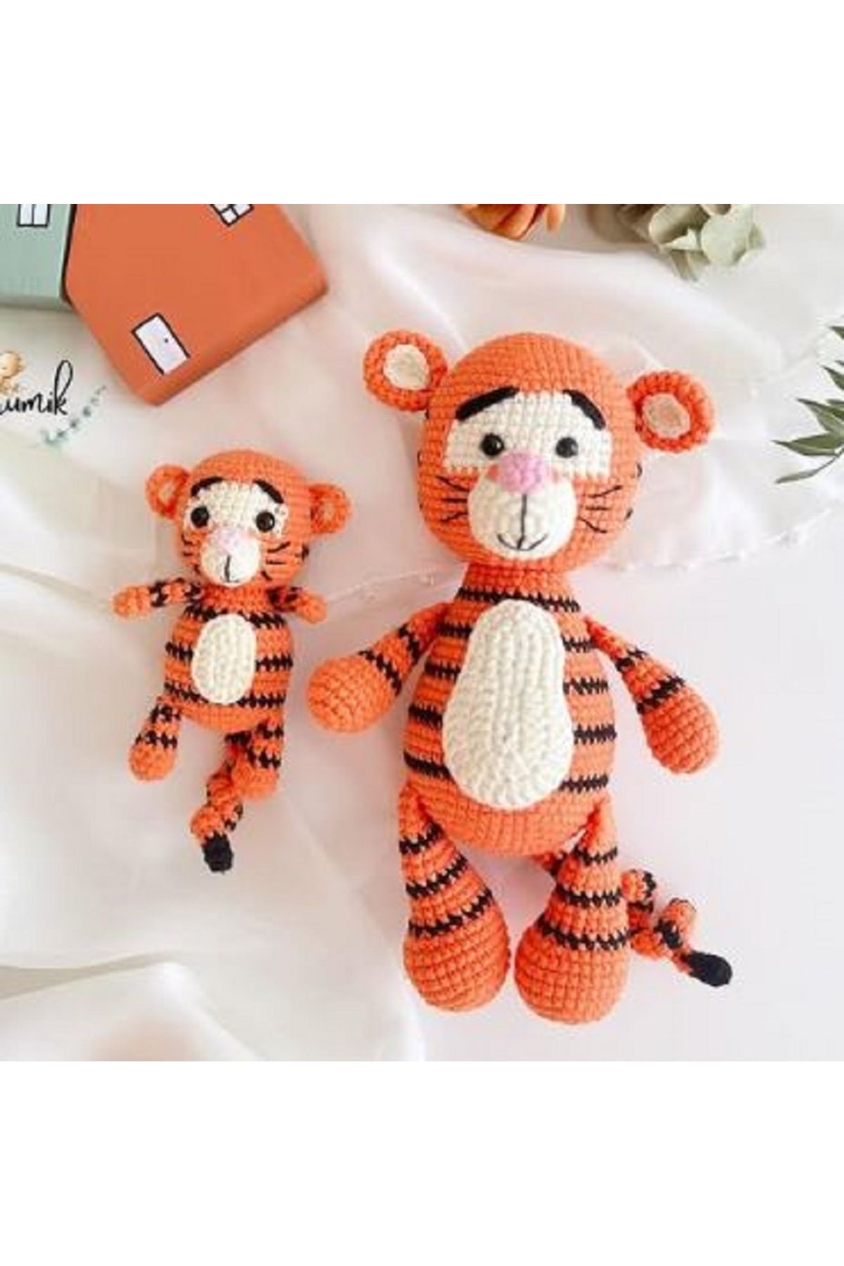 designbyoykum MİNİK VE BÜYÜK BOY TİGGER OYUNCAK