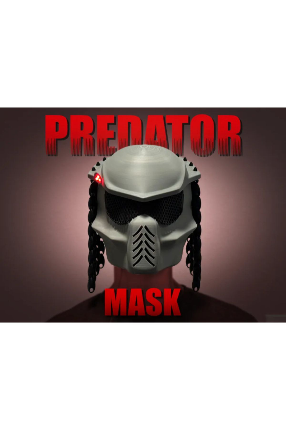 NOMOTHETIC Predator Maske – Bilim Kurgu Temalı Dekoratif Yüz Maskesi