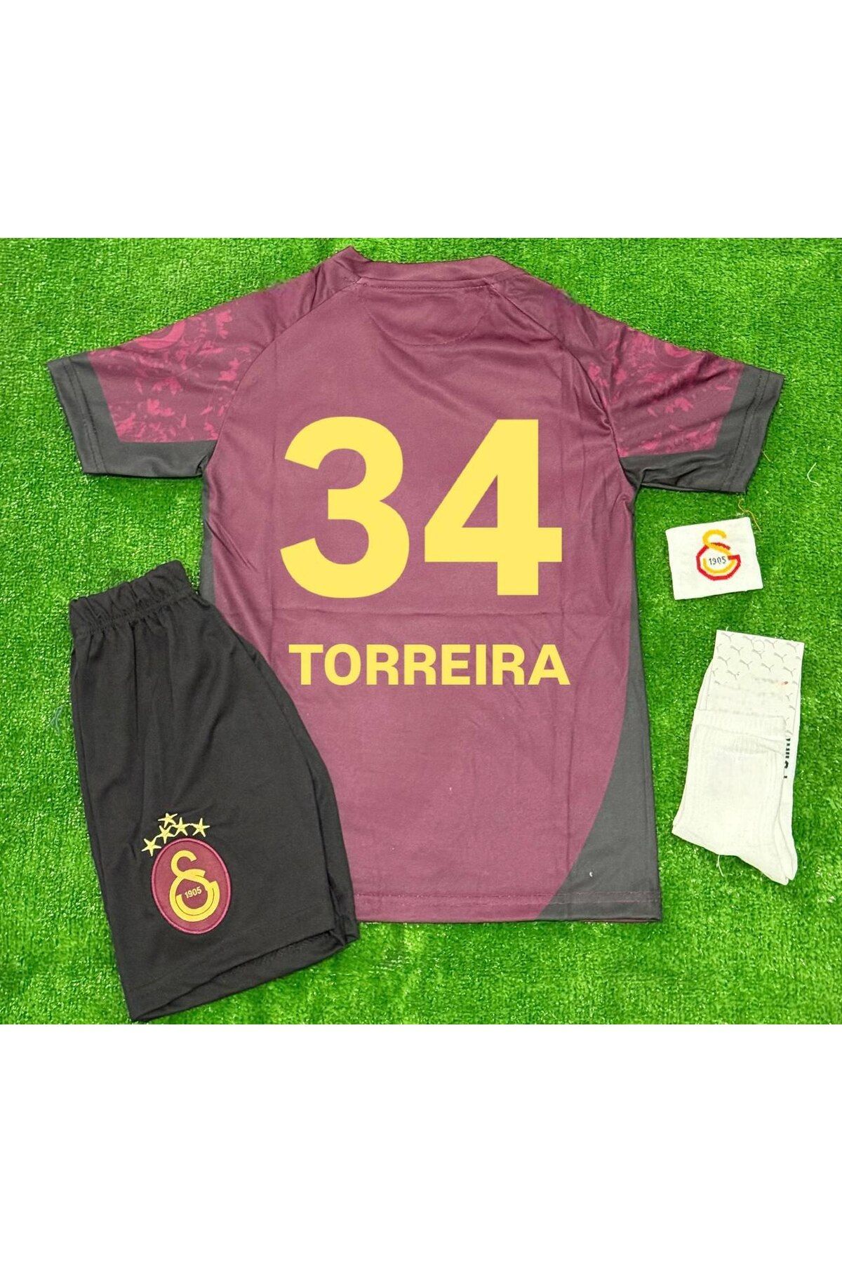 Alaturka Mix galatasaray 5 yıldızlı #torreira 34 # 25/26 deplasman çocuk forması