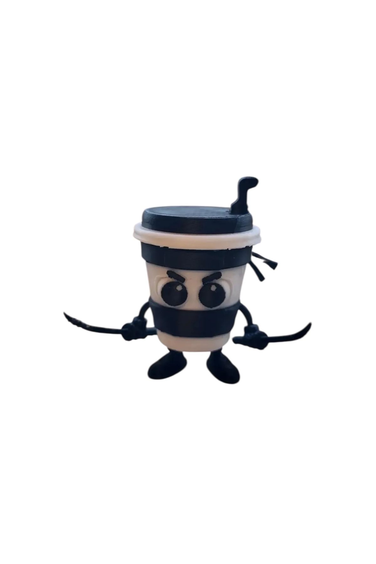 CRAWL 3D STUDIO Cappuccino Assassino Figür Tung Tung Tung Sahur Karakteri Brainrot Figür 10 cm