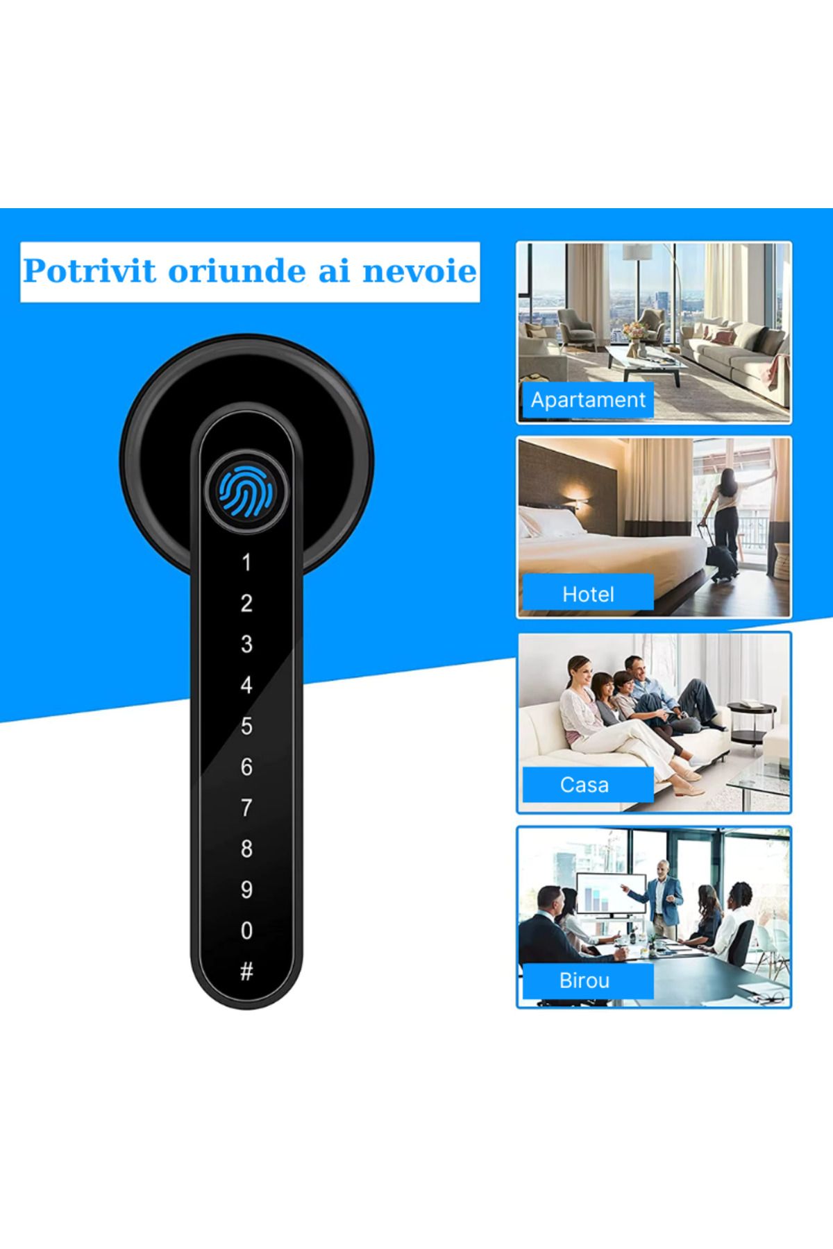 MaGeCa-Smart Lock, Remote Control, 5 Access Modes, Tuya App 8