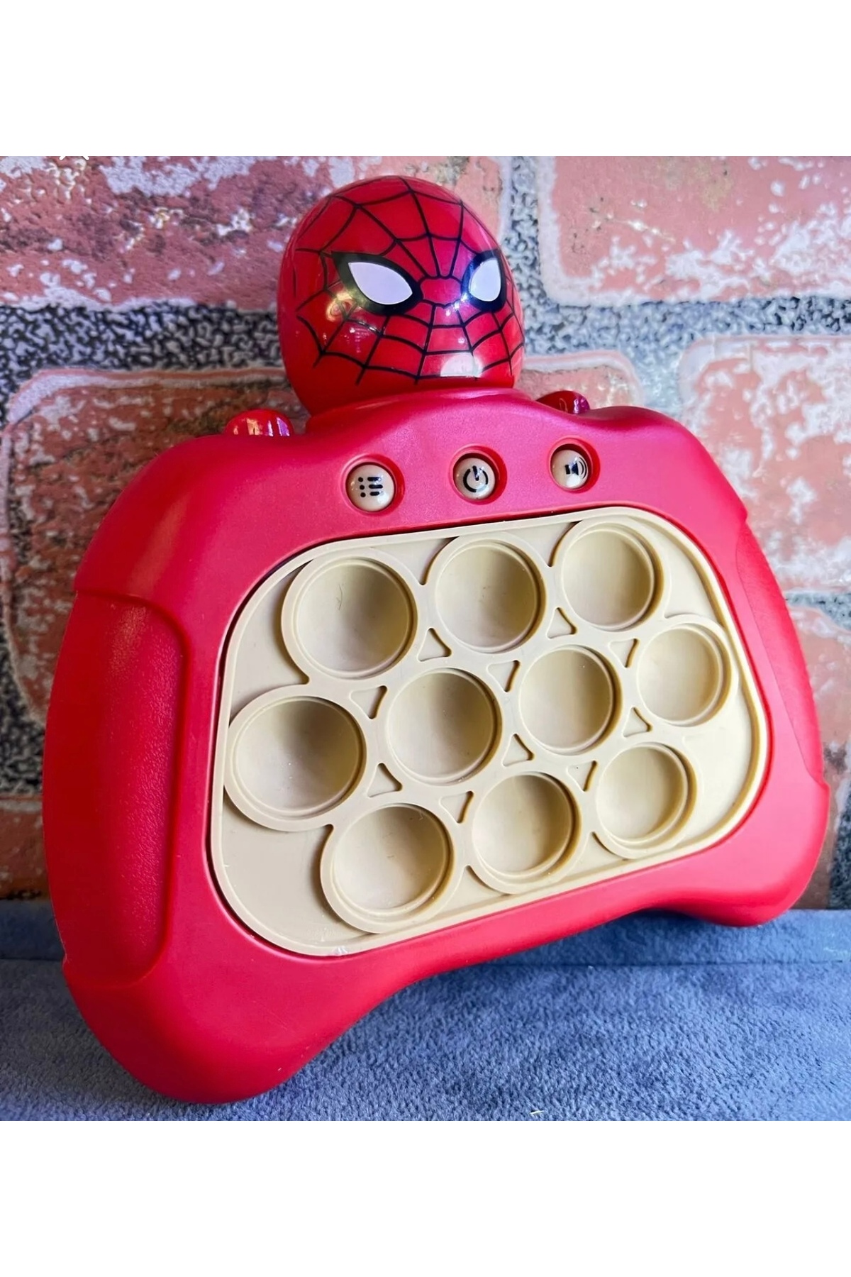happystoretr Işıklı Müzikli Örümcek Adam Popit Oyunu fotoğrafı 2 (önizleme)