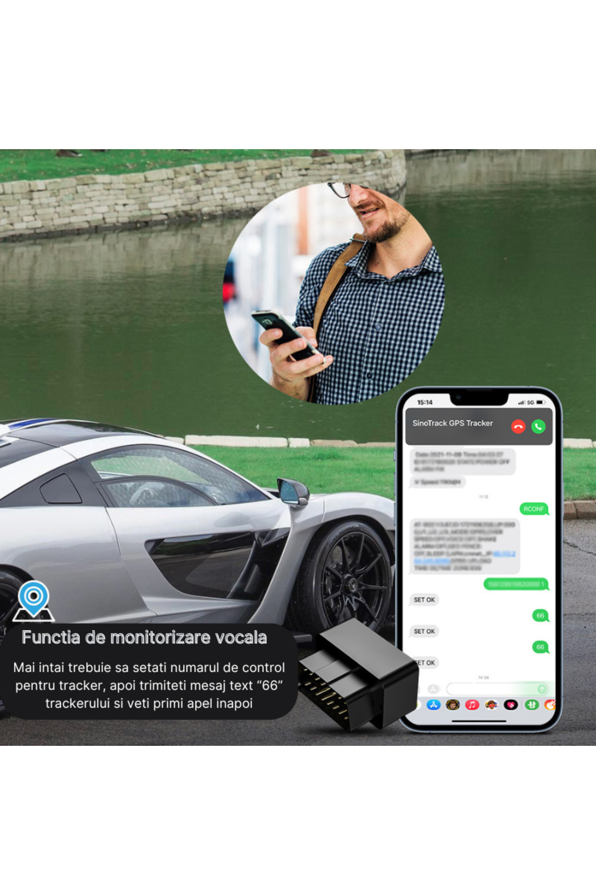 MaGeCa-GPS Tracker MaGeCa® ST-902A, Plug and Play with OBD interface, 2GA SIM, 150 mAh backup battery 4