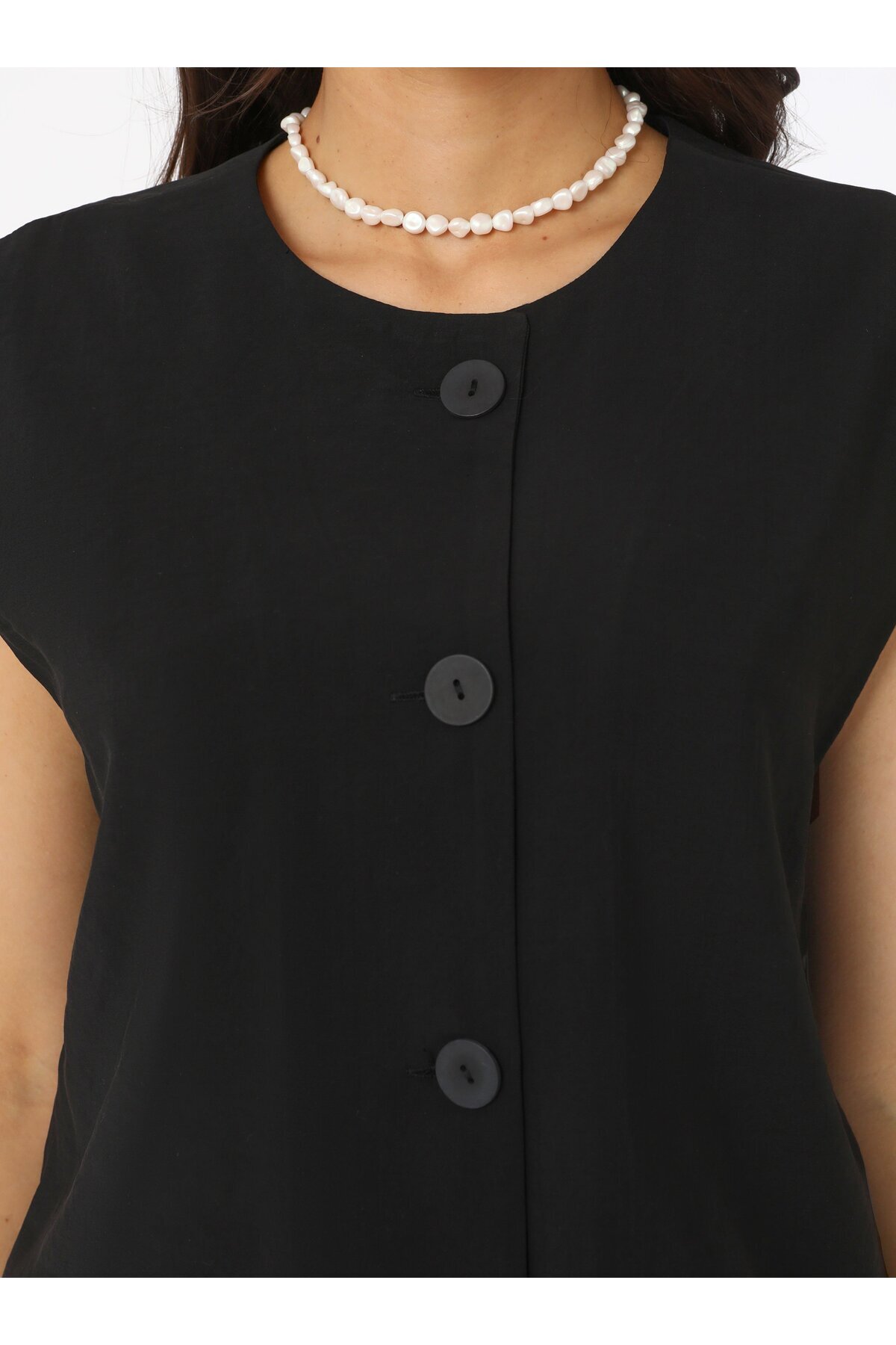 Refka-Modal Skirt Vest Double Suit - Black - Refka 7
