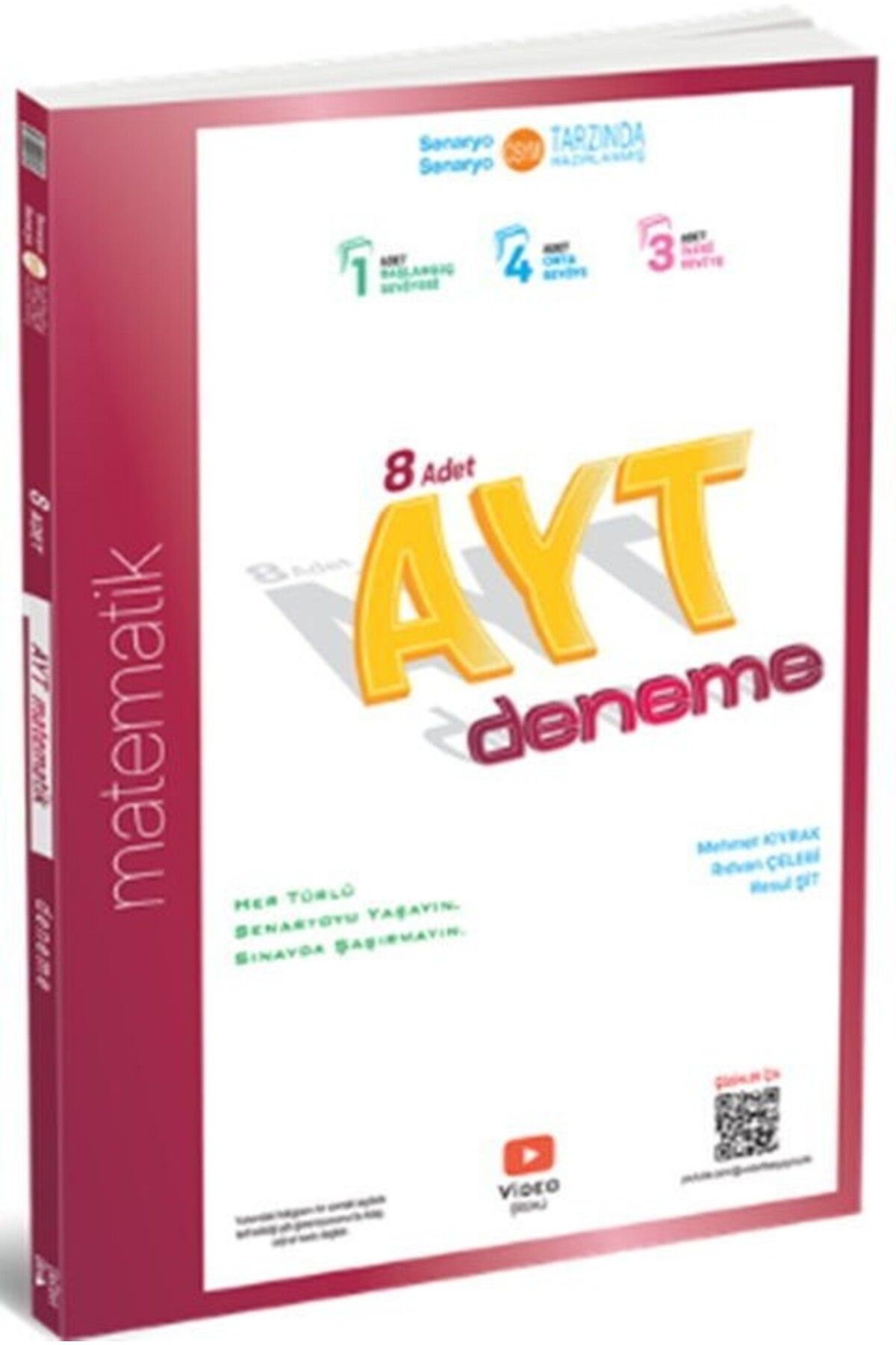 Ankara Kitap Merkezi AYT Matematik 8 li Deneme ÜçDörtBeş Yayınları