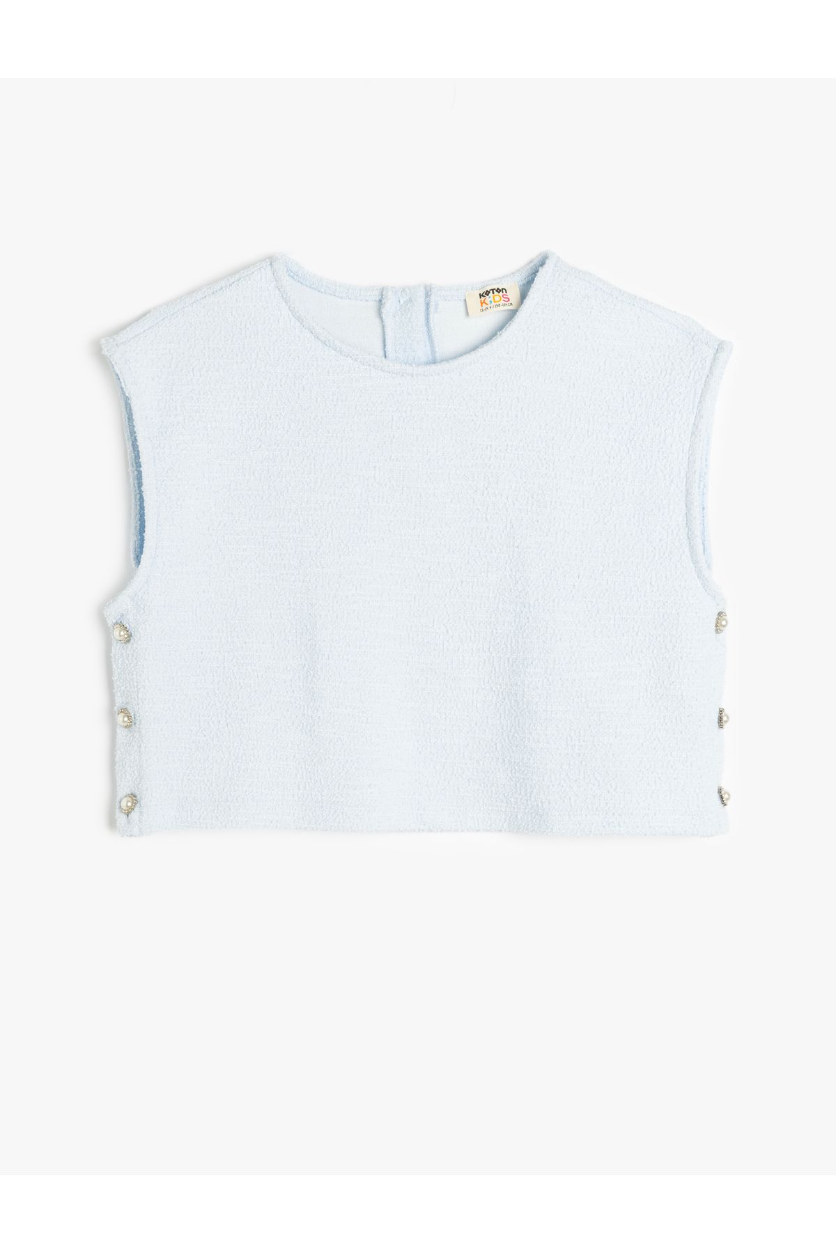 Koton-Blue Crop Blouse For Girls 1