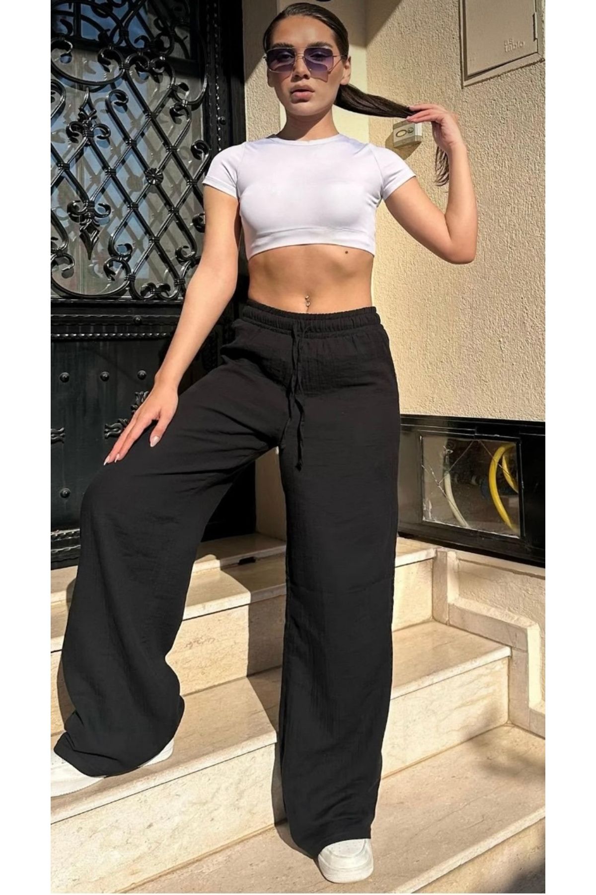 Butik Müslin Pantolon( 3 Katlı Organic Kumaş)