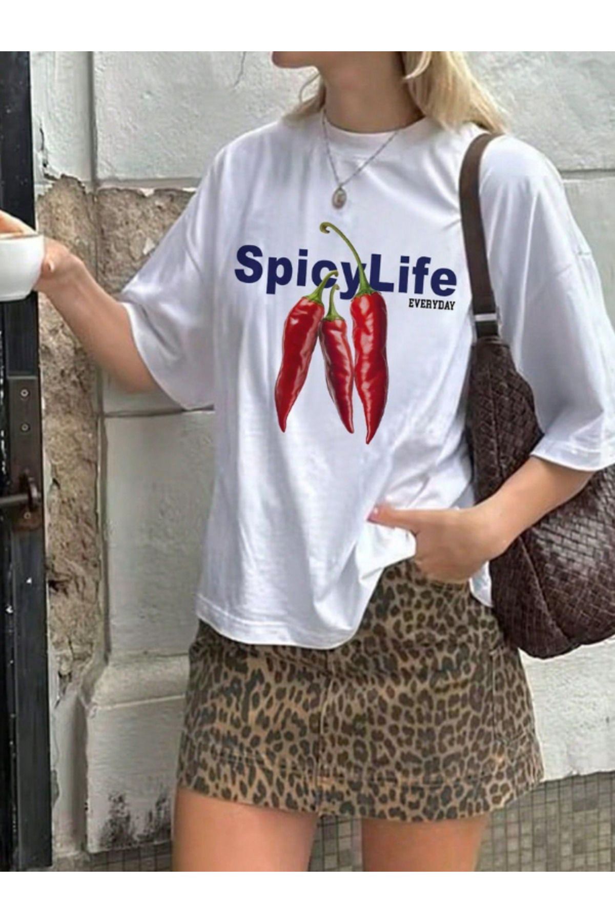 DEEFWEAR DREICH SPICY LIFE BEYAZ TSHIRT