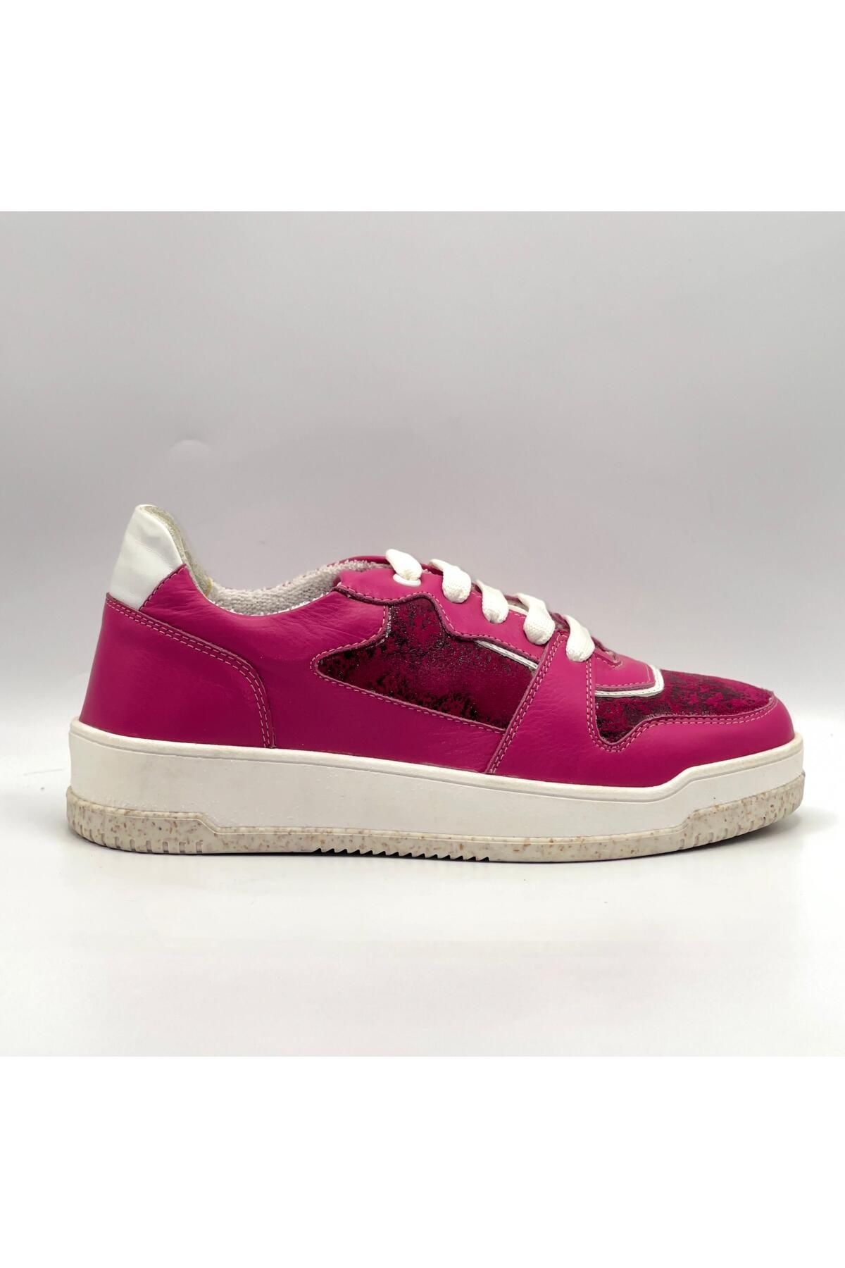 Ametist Pia Pembe – Kadın Gerçek Deri Sneaker