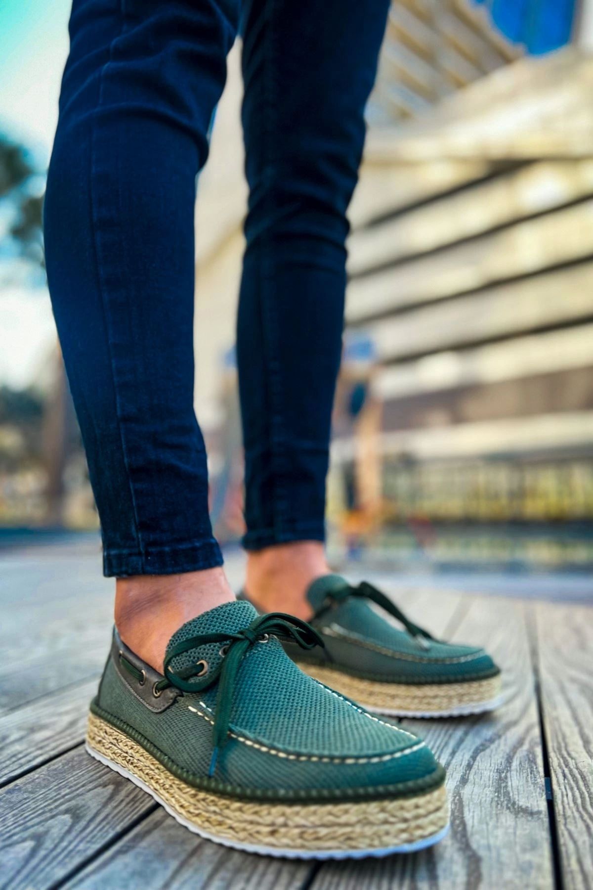 OurStyles CH311 Espadril Erkek Ayakkabı HAKI